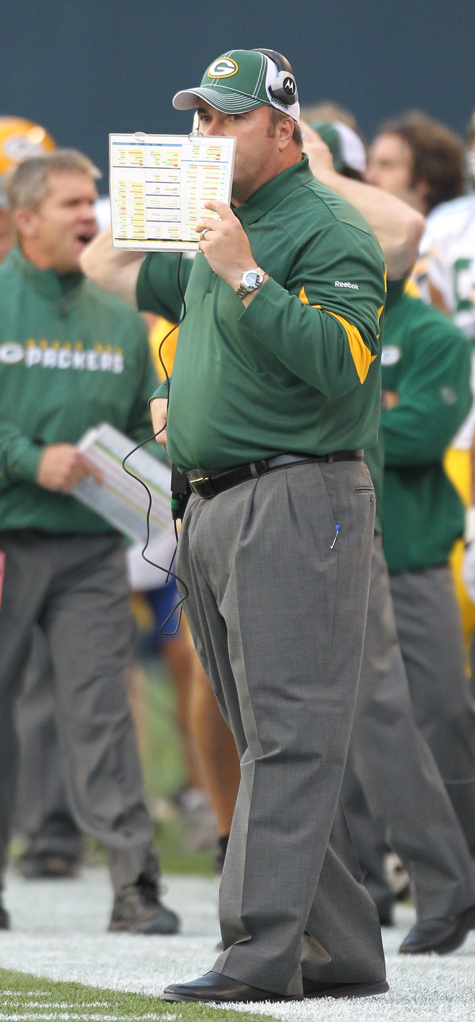 SEATTLE - AUGUST 21:  Head coach Mike McCarthy of the Green Bay Packers looks on during the preseason game against the Seattle Seahawks at Qwest Field on August 21, 2010 in Seattle, Washington. (Photo by Otto Greule Jr/Getty Images)
