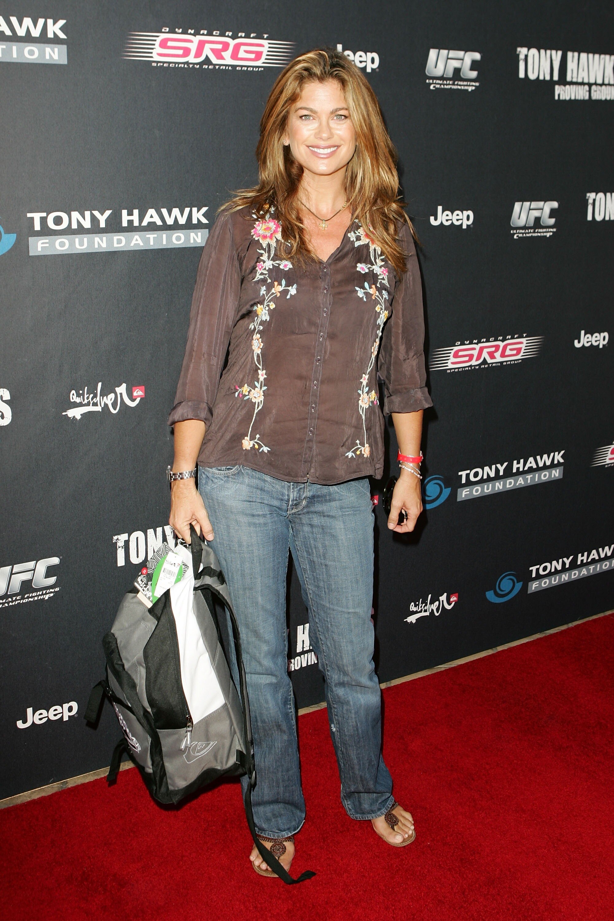 LOS ANGELES, CA - OCTOBER 07:  Model Kathy Ireland arrives for Tony Hawk's Proving Ground Stand Up For Skateparks event at a private residence on October 7, 2007 in Los Angeles, California.  (Photo by Noel Vasquez/Getty Images)
