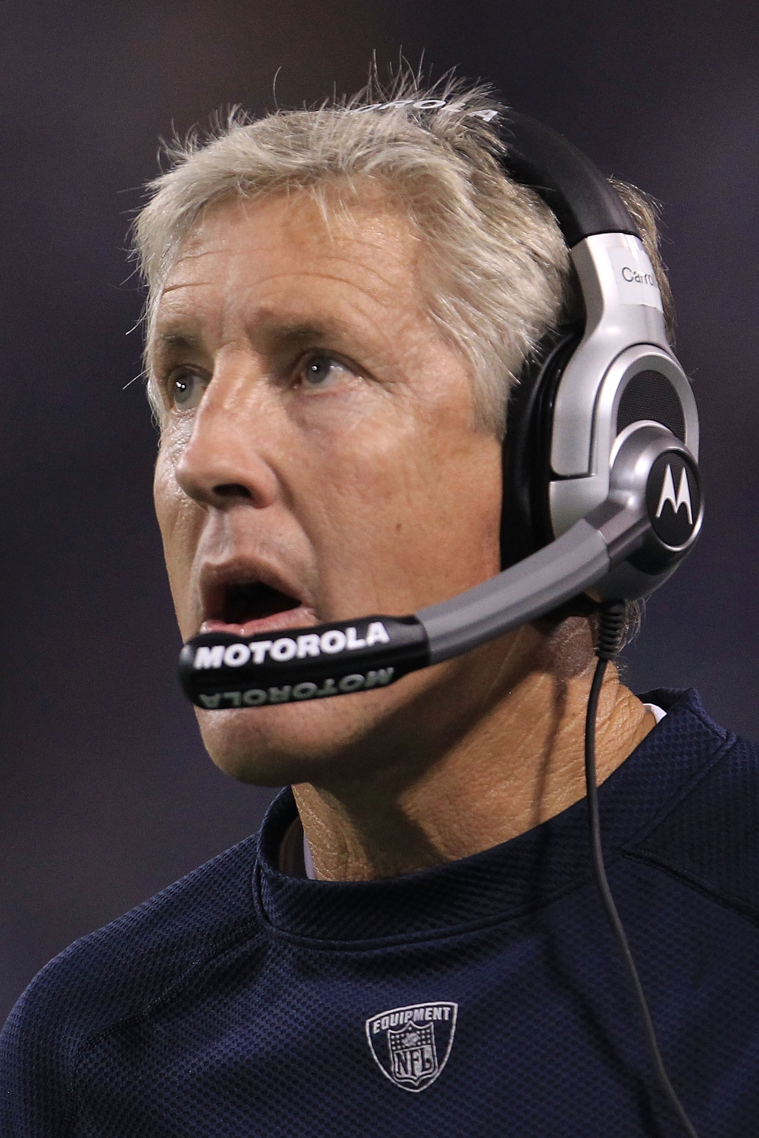 MINNEAPOLIS - AUGUST 28: Head coach Pete Carroll of the Seattle Seahawks watches on against the Minnesota Vikings during a preseason NFL game at Mall of America Field at the Hubert H. Humphrey Metrodome on August 28, 2010 in Minneapolis, Minnesota. (Ph MINNEAPOLIS - AUGUST 28: Head coach Pete Carroll of the Seattle Seahawks watches on against the Minnesota Vikings during a preseason NFL game at Mall of America Field at the Hubert H. Humphrey Metrodome on August 28, 2010 in Minneapolis, Minnesota. (Ph