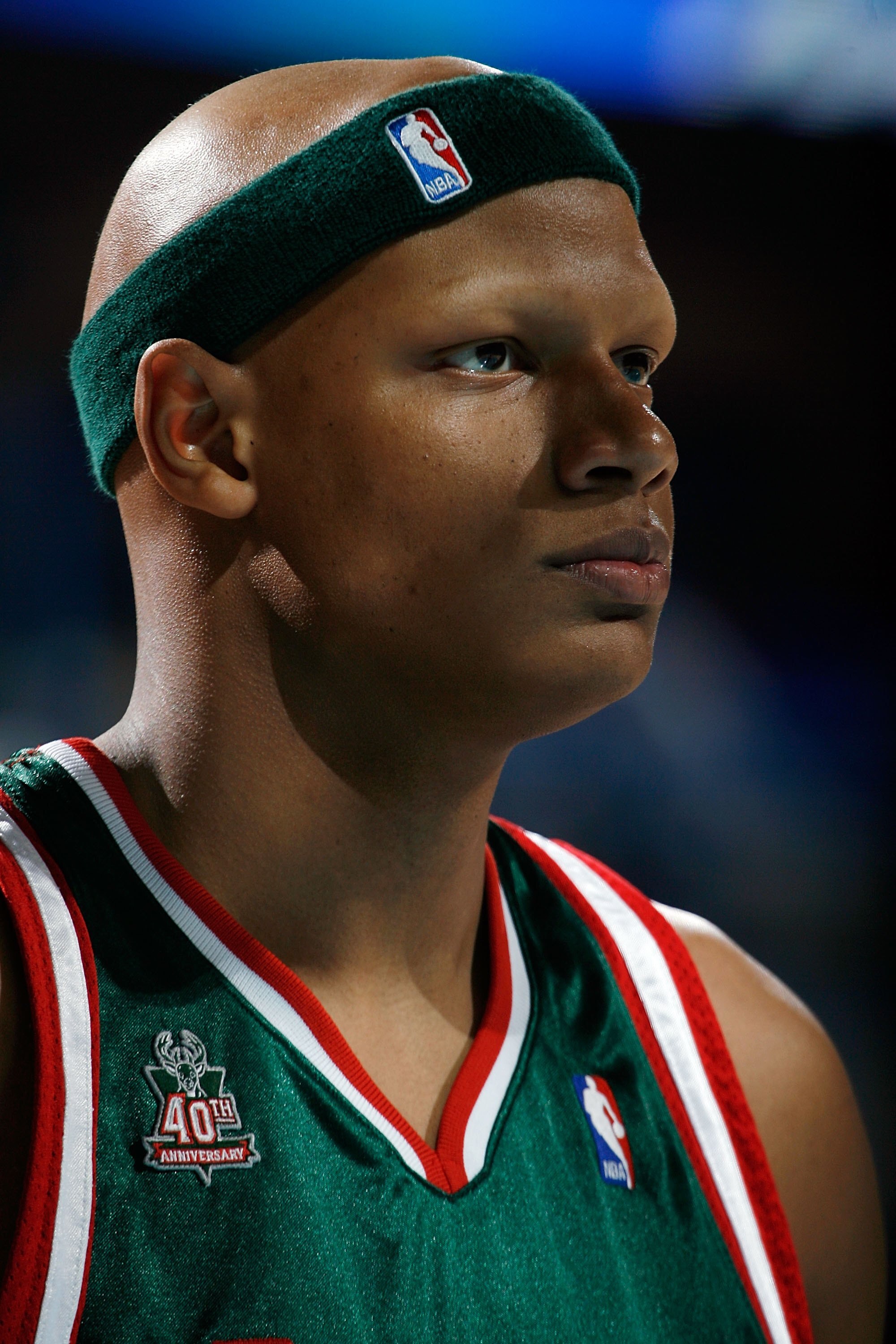 NEW ORLEANS - JANUARY 21:  Charlie Villanueva #31 of the Milwaukee Bucks looks on against the New Orleans Hornets on January 21, 2008 at the New Orleans Arena in New Orleans, Louisiana.  The Hornets defeated the Bucks 106-92.    NOTE TO USER: User express