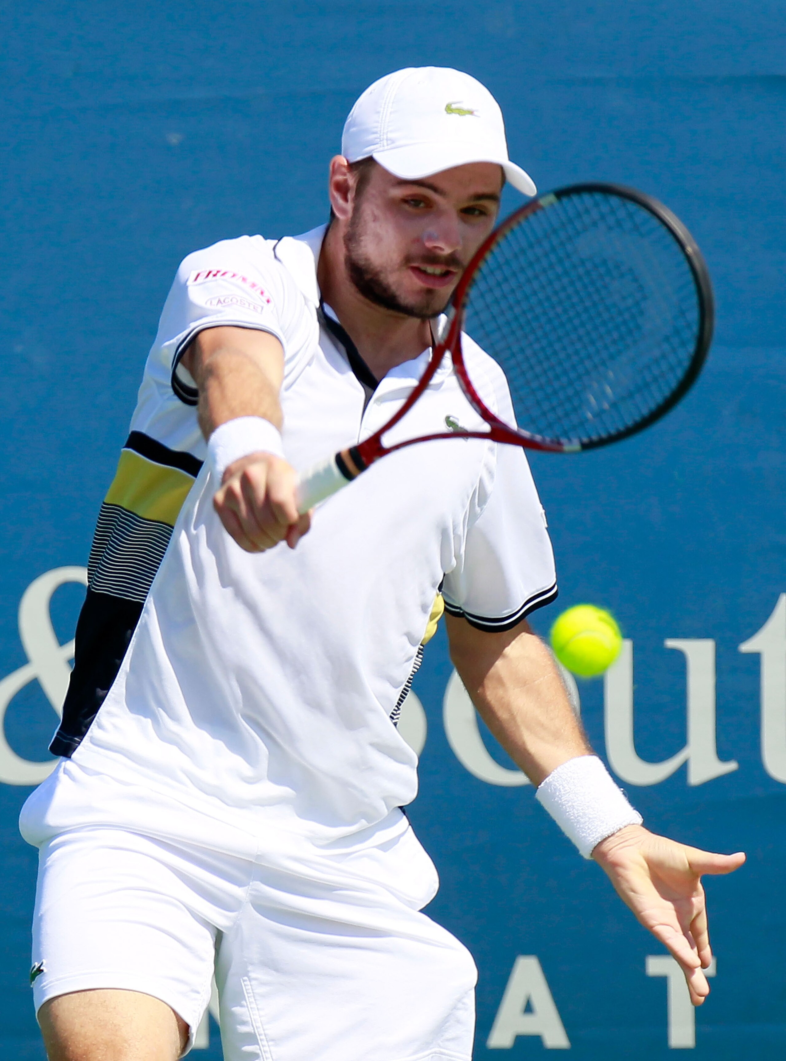 CINCINNATI - AUGUST 18: Stanislas Wawrinka of Switzerland returns a backhand to Julien Benneteau of France during Day 3 of the Western & Southern Financial Group Masters at the Lindner Family Tennis Center on August 18, 2010 in Cincinnati, Ohio. (Photo CINCINNATI - AUGUST 18: Stanislas Wawrinka of Switzerland returns a backhand to Julien Benneteau of France during Day 3 of the Western & Southern Financial Group Masters at the Lindner Family Tennis Center on August 18, 2010 in Cincinnati, Ohio. (Photo