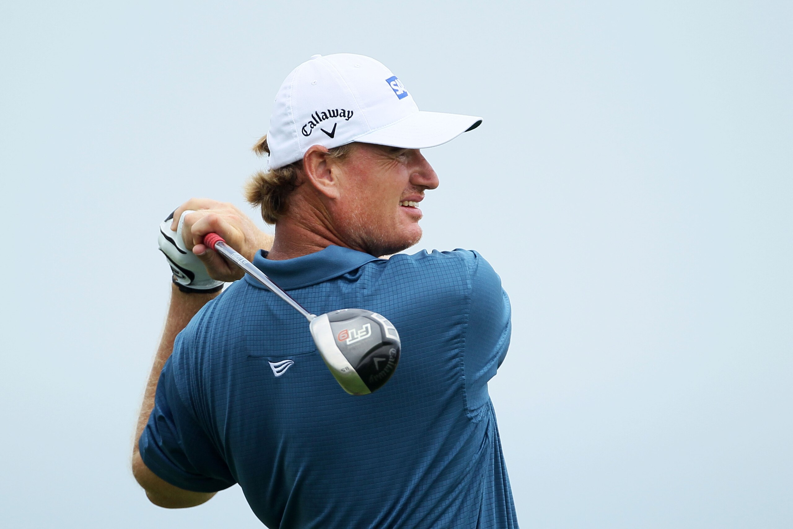 KOHLER, WI - AUGUST 13:  Ernie Els of South Africa watches his tee shot on the second hole during the second round of the 92nd PGA Championship on the Straits Course at Whistling Straits on August 13, 2010 in Kohler, Wisconsin.  (Photo by Andy Lyons/Getty