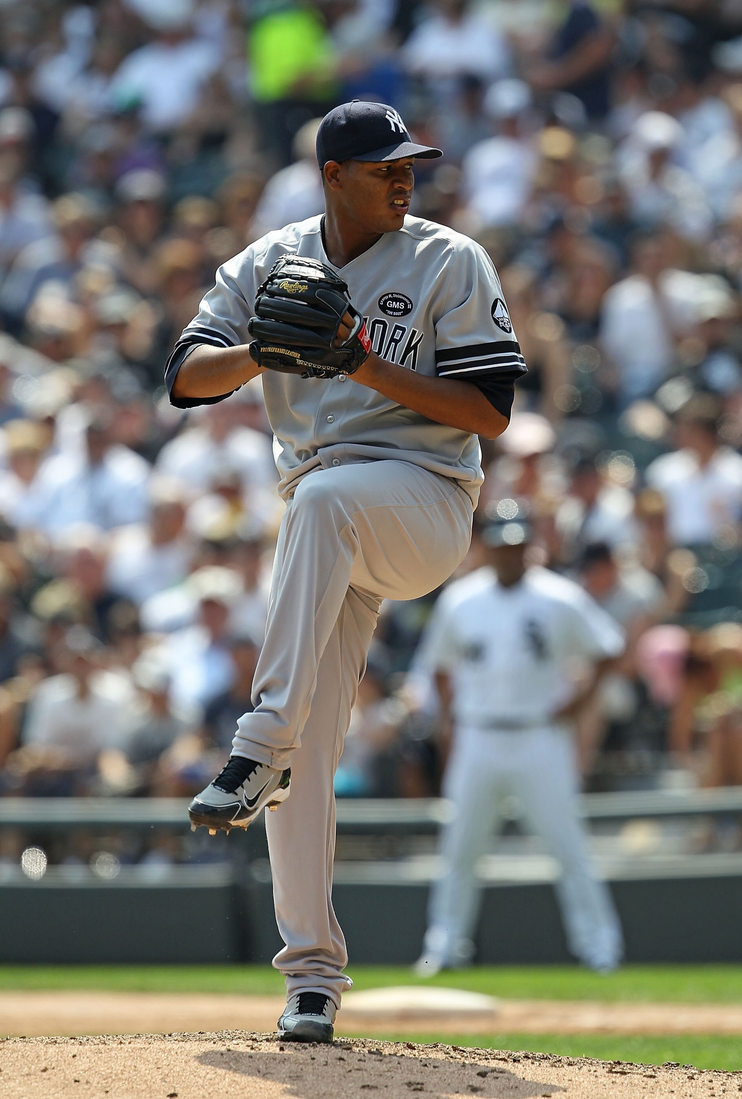 CHICAGO - AUGUST 29: Starting pitcher Ivan Nova #47 of the New York Yankees delivers the ball against the Chicago White Sox at U.S. Cellular Field on August 29, 2010 in Chicago, Illinois. (Photo by Jonathan Daniel/Getty Images)