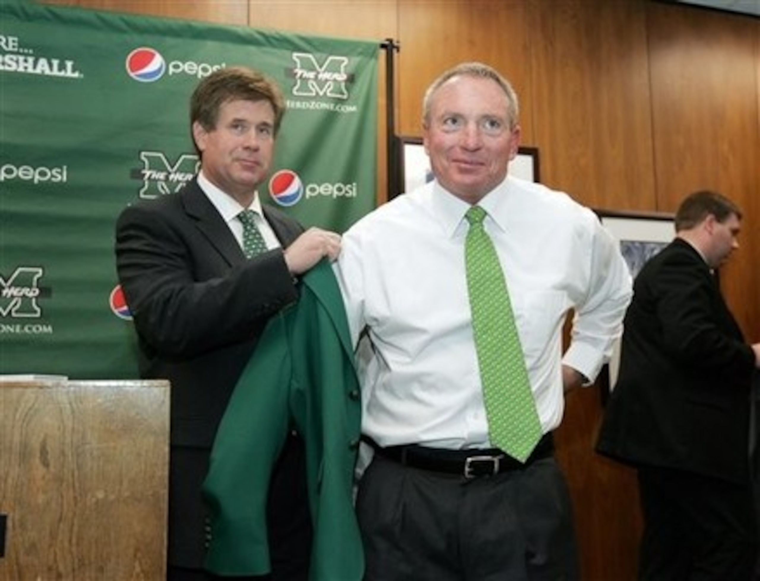 Marshall head coach Doc Holliday. From daylife.com