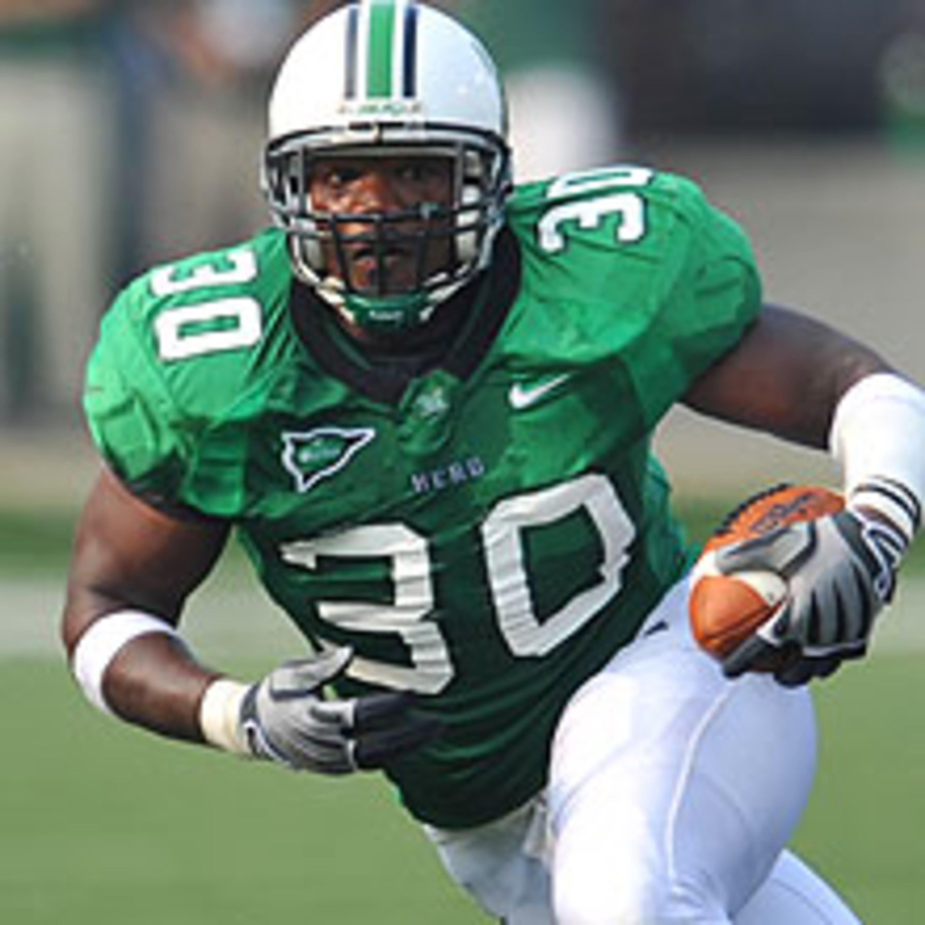 Marshall linebacker Mario Harvey. From Scout.com
