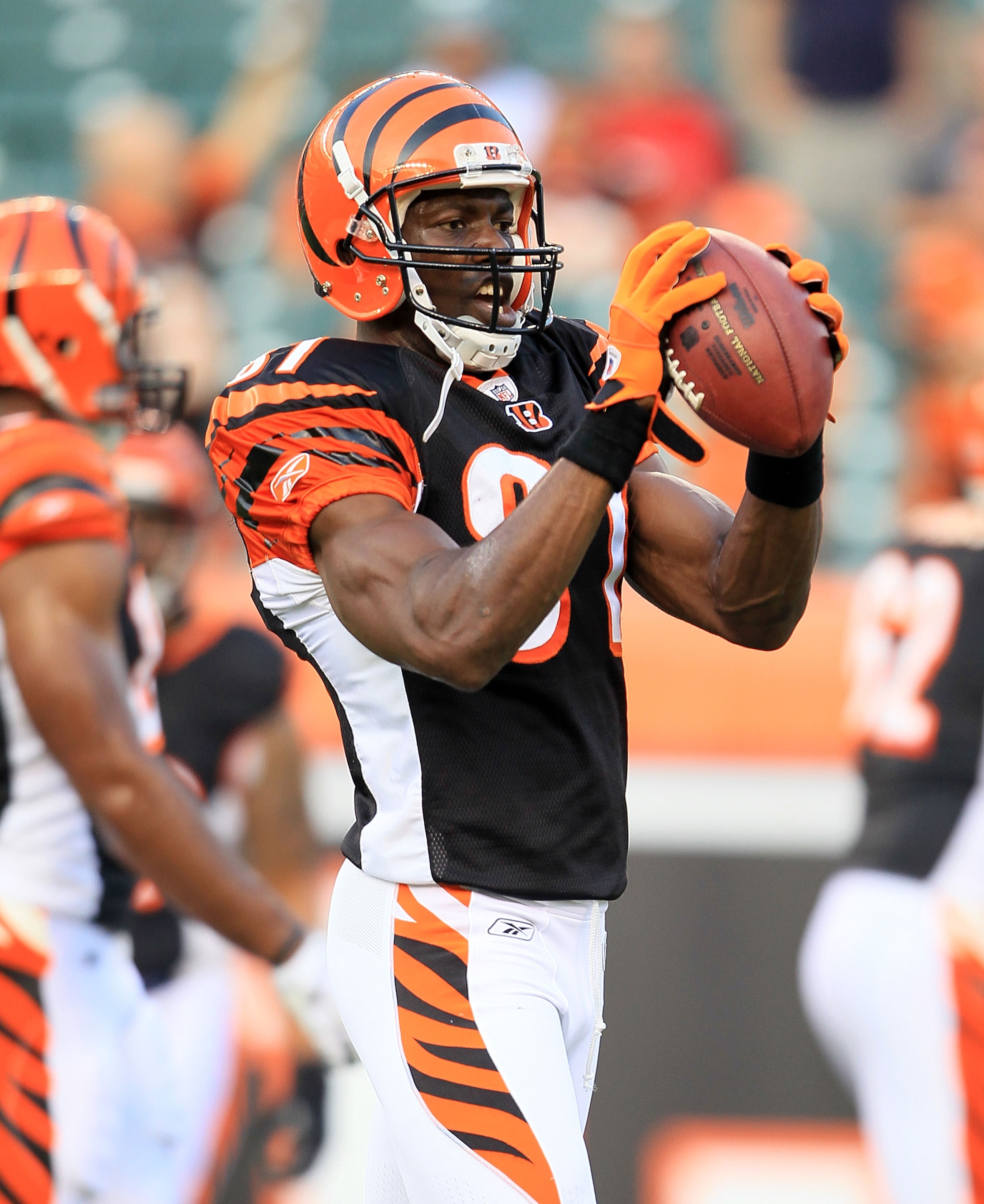 CINCINNATI - AUGUST 20: Terrell Owens #81 of the Cincinnati Bengals is pictured before the NFL preseason game against the Philadelphia Eagles at Paul Brown Stadium on August 20, 2010 in Cincinnati, Ohio. (Photo by Andy Lyons/Getty Images) CINCINNATI - AUGUST 20: Terrell Owens #81 of the Cincinnati Bengals is pictured before the NFL preseason game against the Philadelphia Eagles at Paul Brown Stadium on August 20, 2010 in Cincinnati, Ohio. (Photo by Andy Lyons/Getty Images)