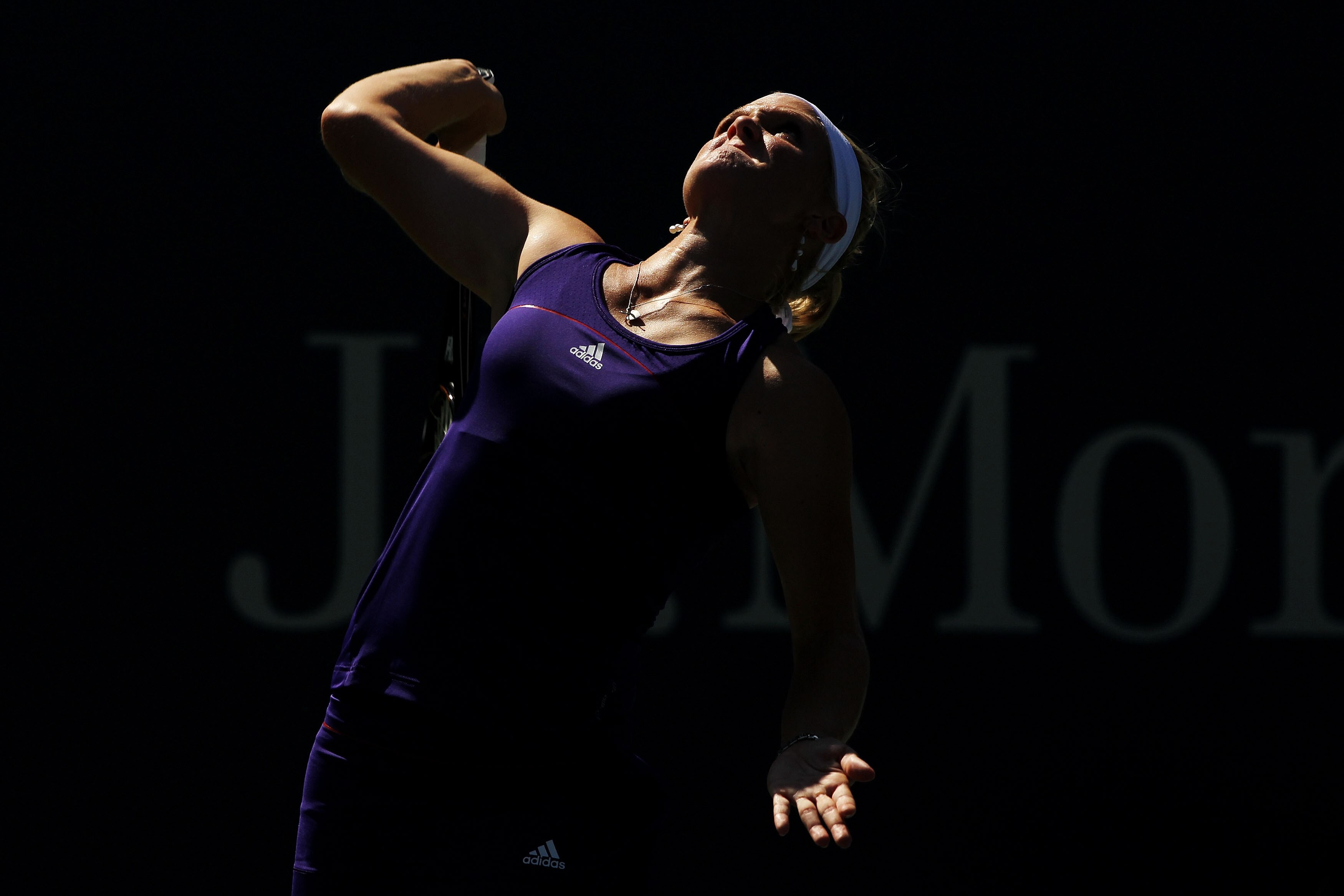 NEW YORK - AUGUST 30:  Melanie Oudin of the United States serves against Olga Savchuk of the Ukraine during her first round women's single match on day one of the 2010 U.S. Open at the USTA Billie Jean King National Tennis Center on August 30, 2010 in the