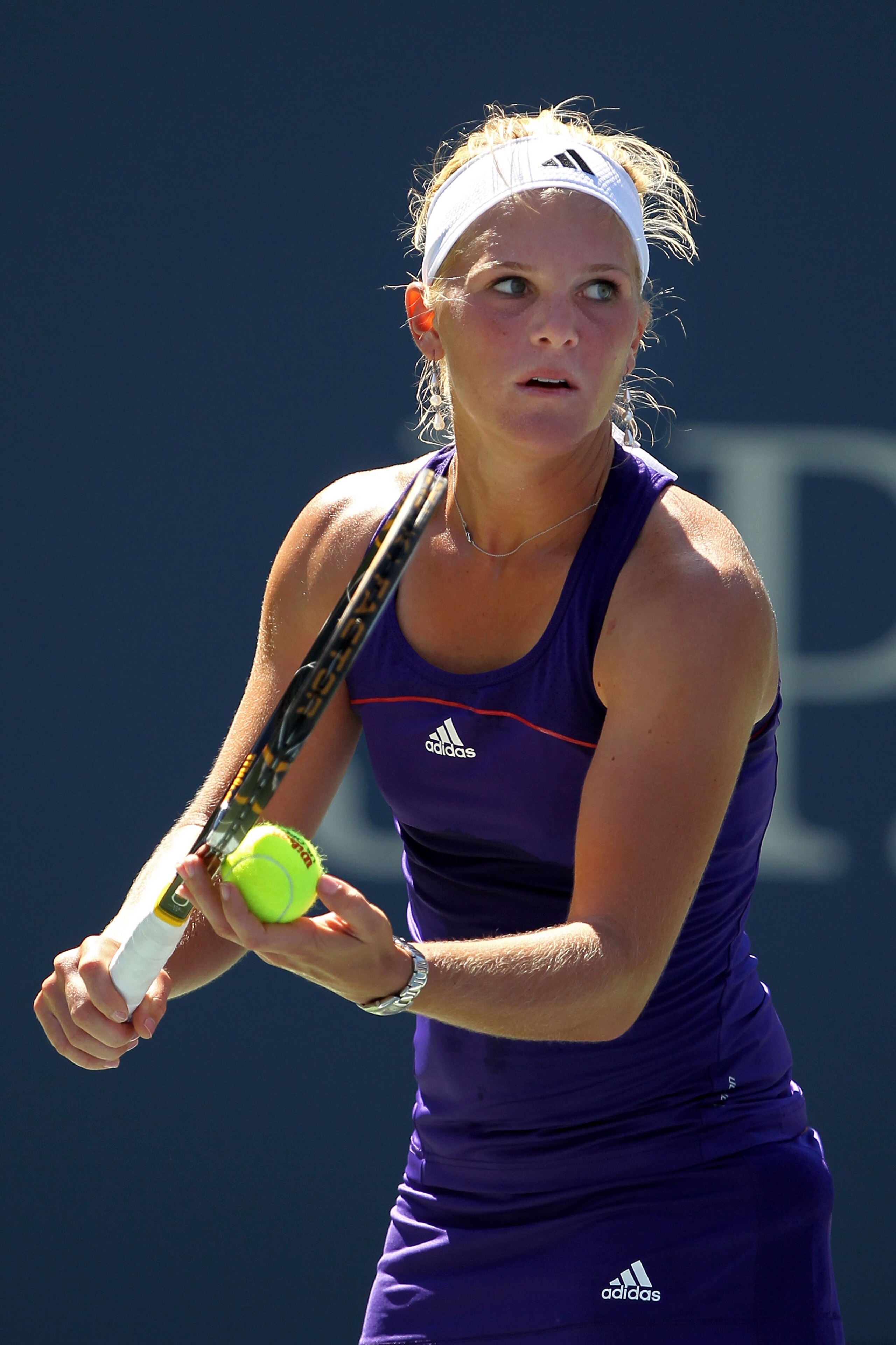 NEW YORK - AUGUST 30:  Melanie Oudin of the United States serves against Olga Savchuk of the Ukraine during her first round women's single match on day one of the 2010 U.S. Open at the USTA Billie Jean King National Tennis Center on August 30, 2010 in the