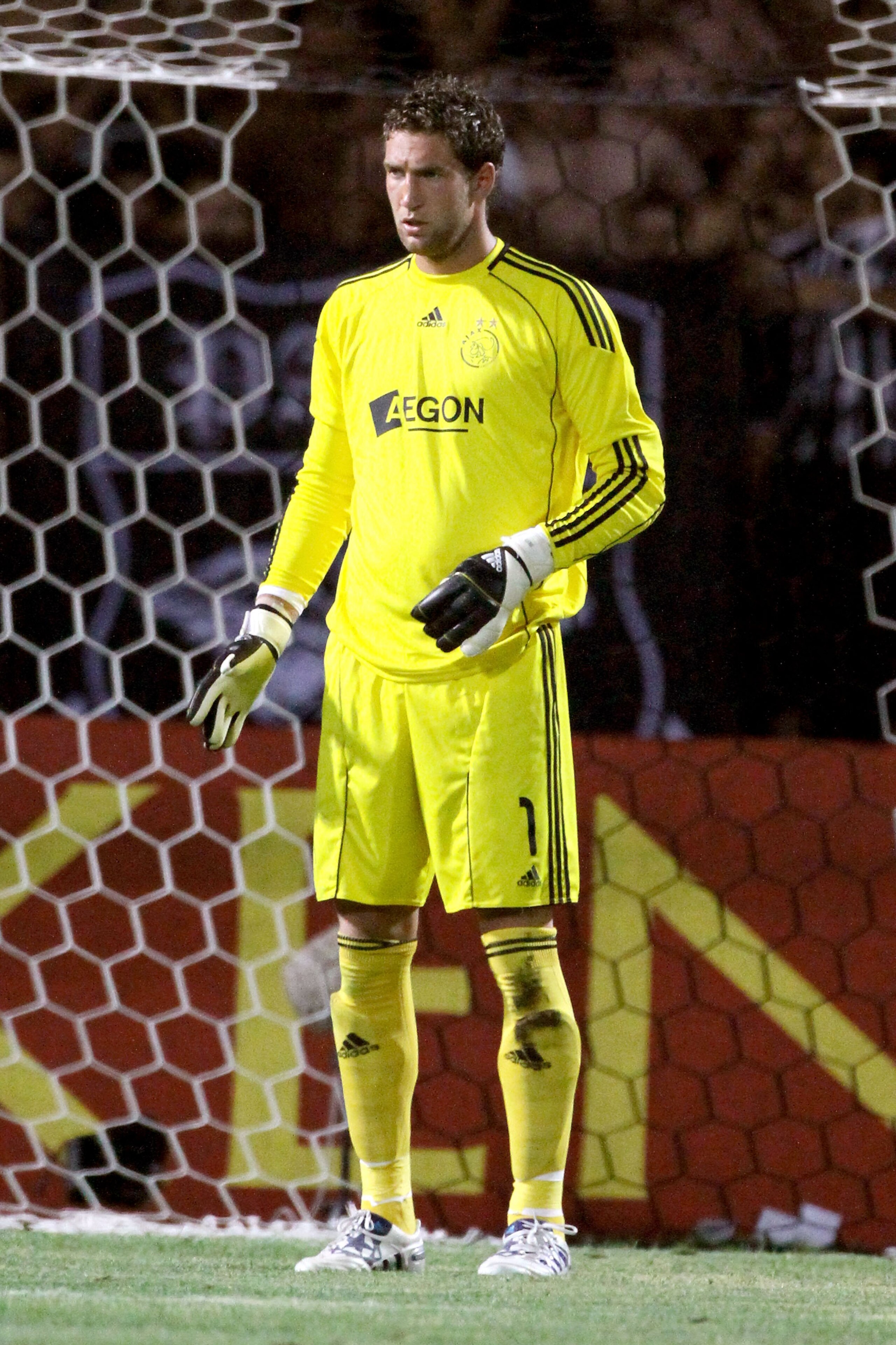 THESSALONIKI, GREECE - AUGUST 04:  Maarten Stekelenburg of Ajax during the Uefa Champions League qualifying match between Paok and Ajax at Toumba Stadium on August 4, 2010 in Thessaloniki, Greece.  (Photo by Getty Images/Getty Images)