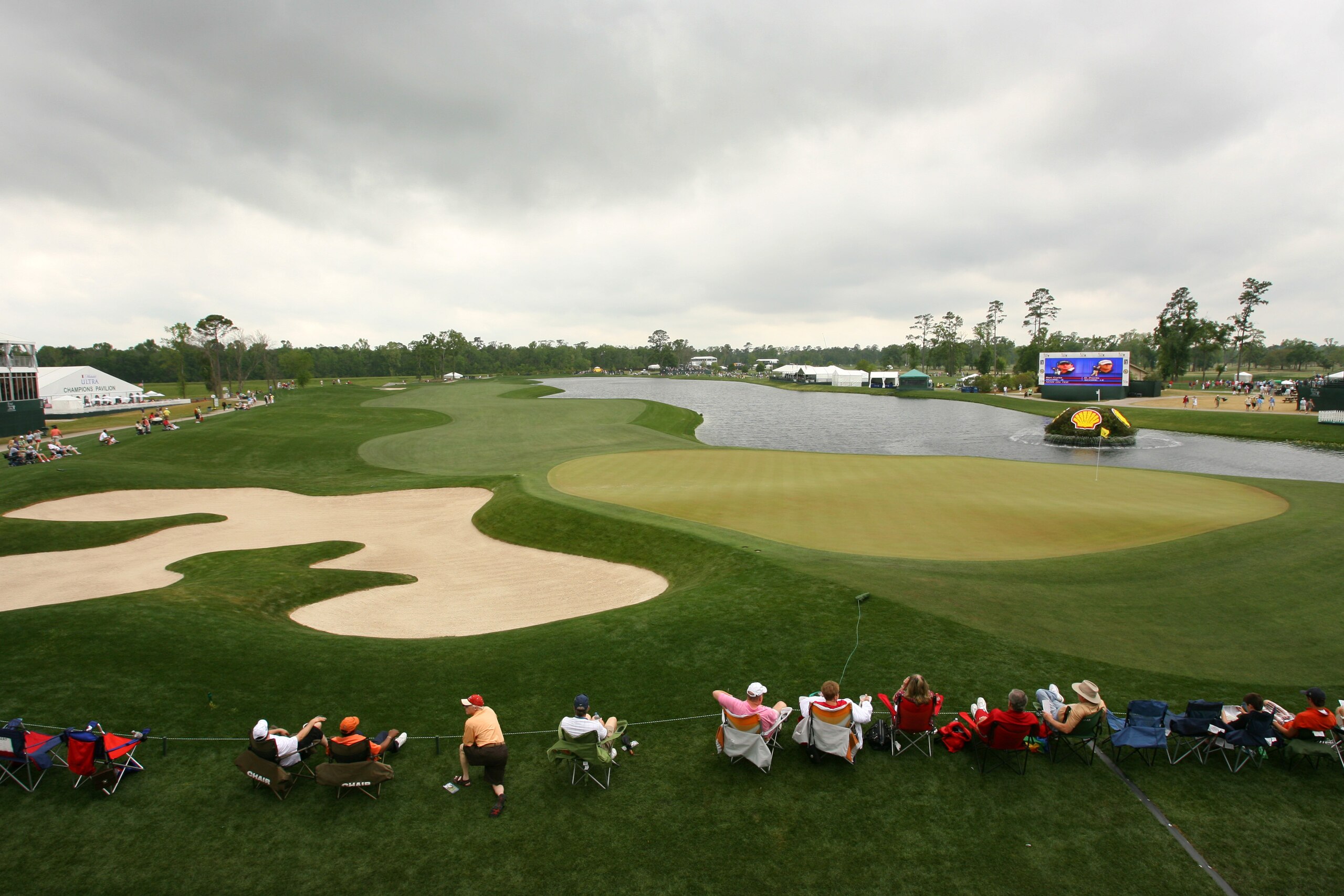 HUMBLE, TX - APRIL 4: A scenic view of the 18th hole during the final round of the Shell Houston Open at Redstone Golf Club on April 4, 2010 in Humble, Texas. (Photo by Hunter Martin/Getty Images)