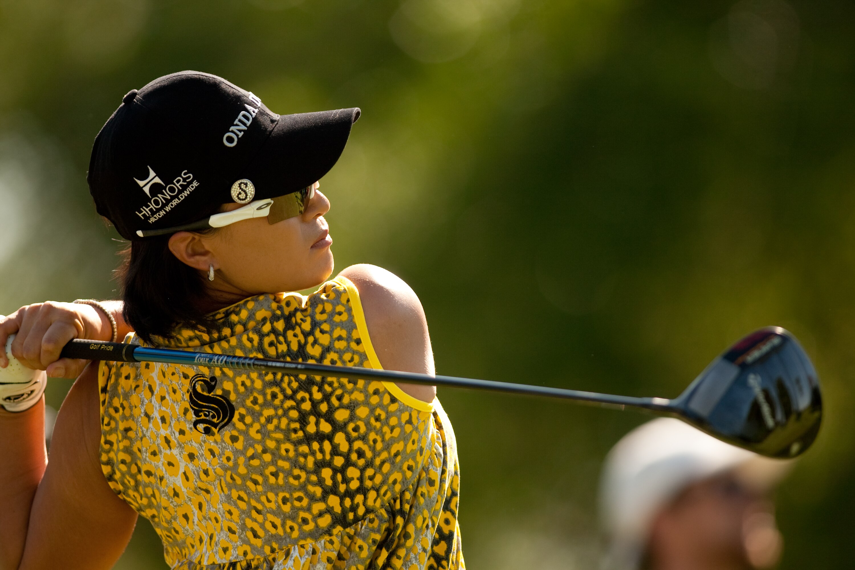 WINNIPEG, CANADA - AUGUST 26: Se Ri Pak of South Korea follows through on a tee shot during the first round of the CN Canadian Women's Open at St. Charles Country Club on August 26, 2010 in Winnipeg, Manitoba, Canada.  (Photo by Darren Carroll/Getty Image