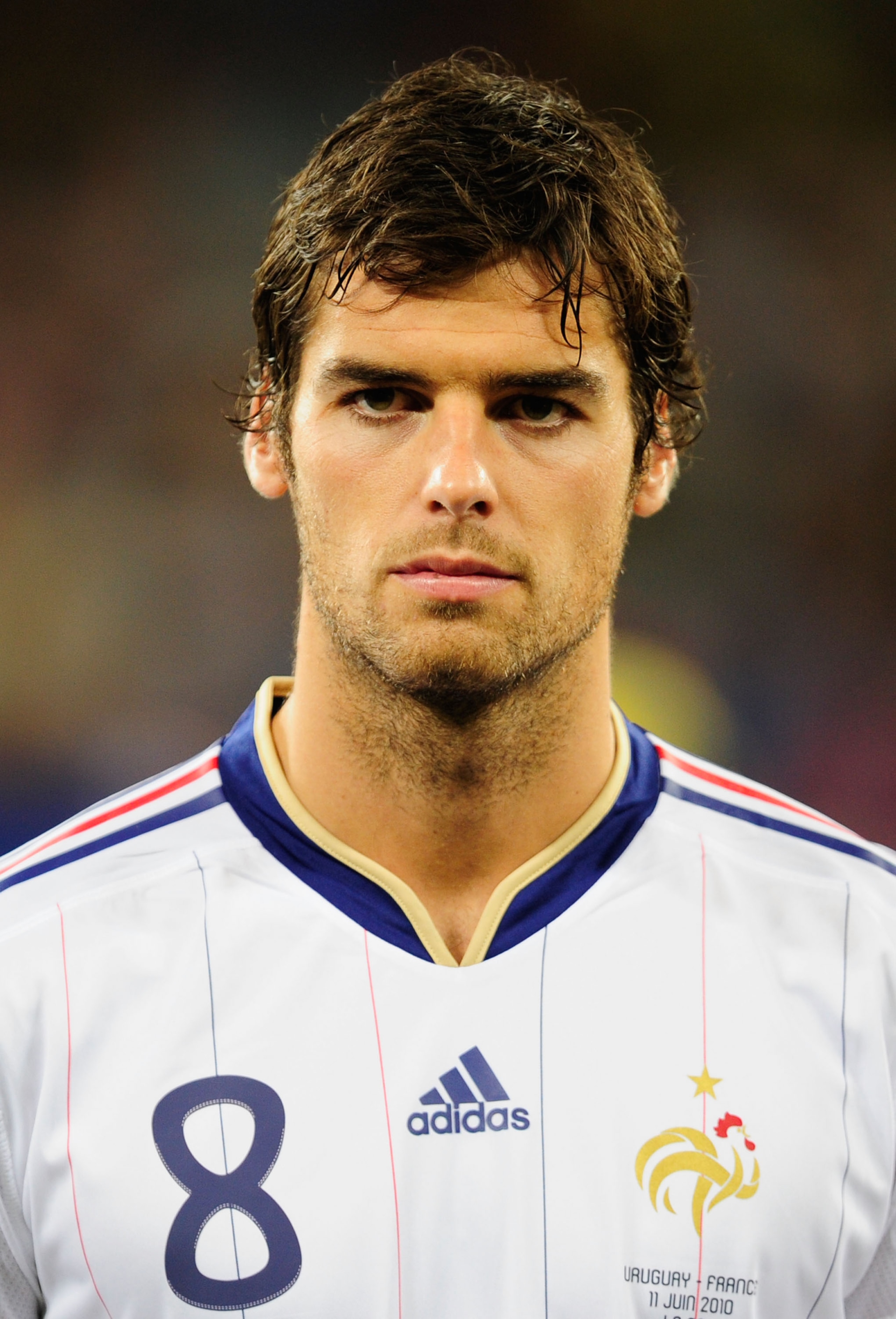 CAPE TOWN, SOUTH AFRICA - JUNE 11:  Yoann Gourcuff of France ahead of the 2010 FIFA World Cup South Africa Group A match between Uruguay and France at Green Point Stadium on June 11, 2010 in Cape Town, South Africa.  (Photo by Jamie McDonald/Getty Images)