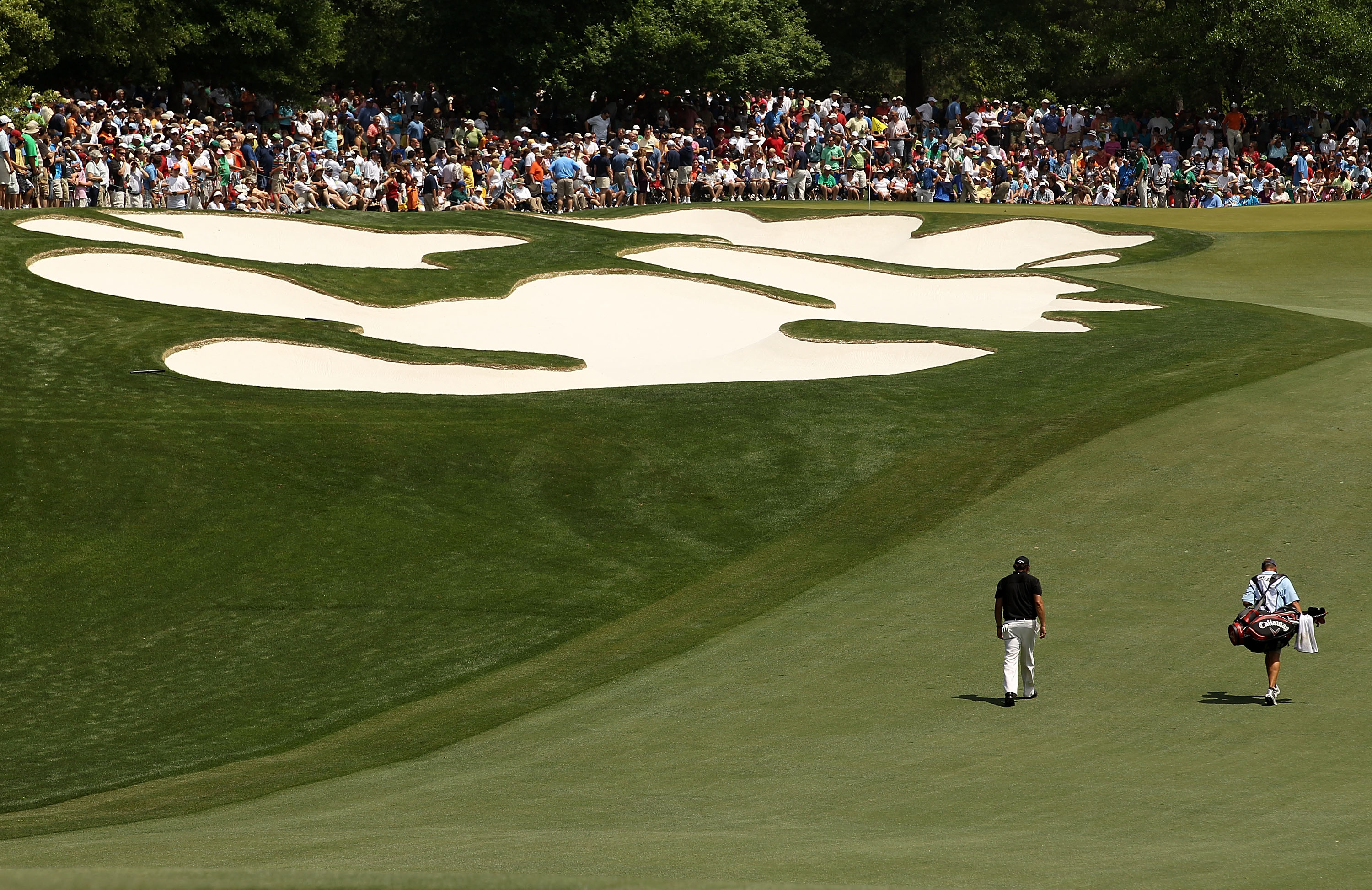 CHARLOTTE, NC - MAY 02:  Phil Mickelson walks the fairway on the 5th hole during the final round of the Quail Hollow Championship at Quail Hollow Country Club on May 2, 2010 in Charlotte, North Carolina.  (Photo by Streeter Lecka/Getty Images)