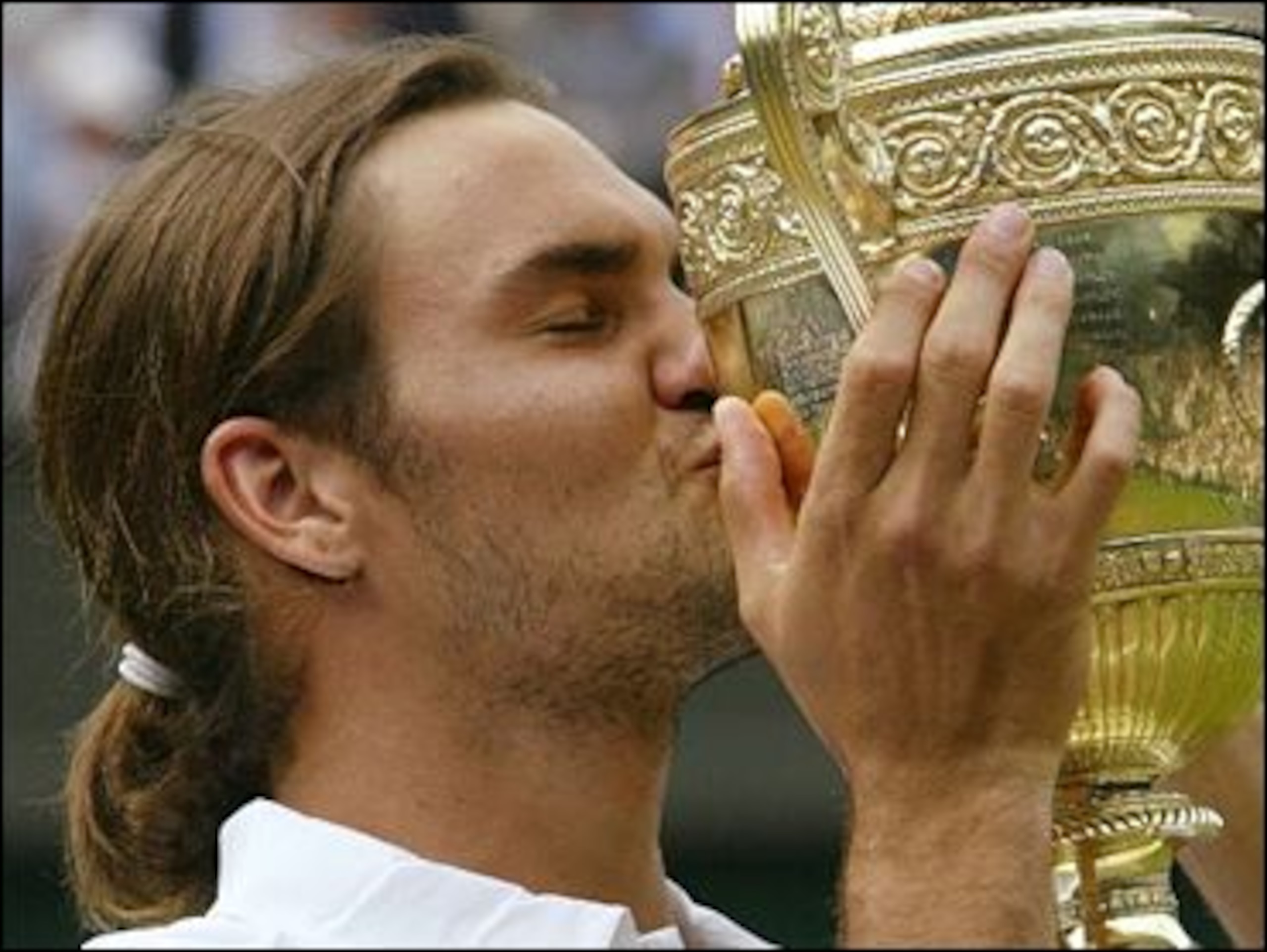 Roger Federer won his first slam in 2003 at Wimbledon