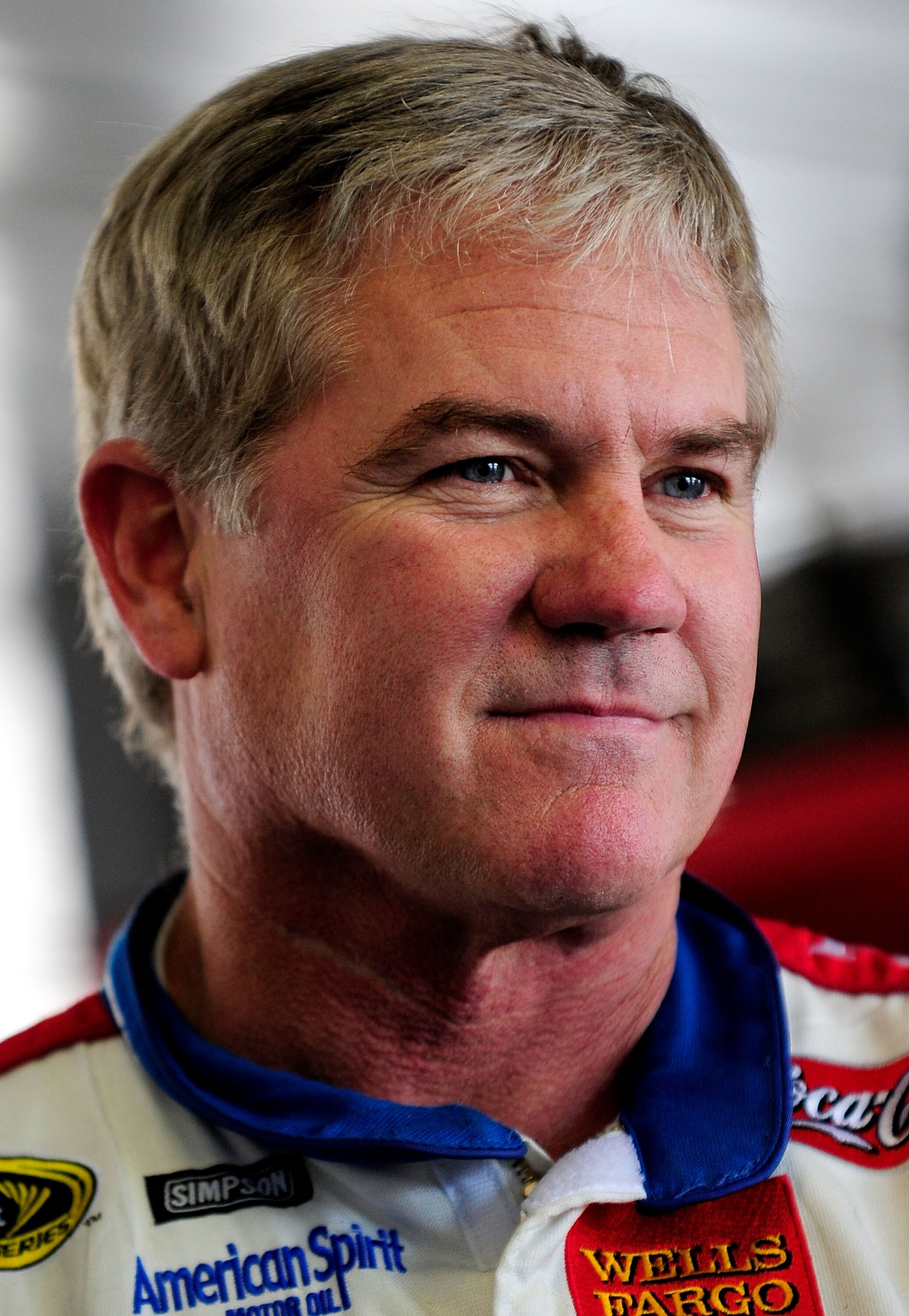 LONG POND, PA - MAY 28:  Terry LaBonte, driver of the #45 Petty Enterprises Dodge looks on as his crew makes adjustments to his car during NASCAR Sprint Cup testing at Pocono Raceway on May 28, 2008 in Long Pond, Pennsylvania.  (Photo by Rusty Jarrett/Get