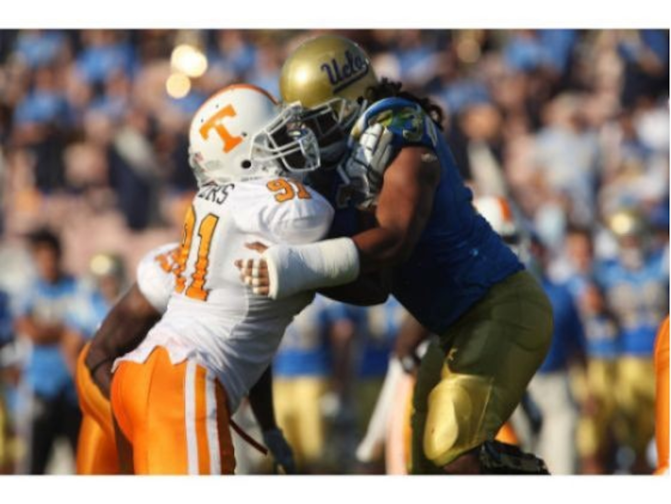 RT Micah Kia has the most starting experience of any of the Bruins starting offensive linemen.