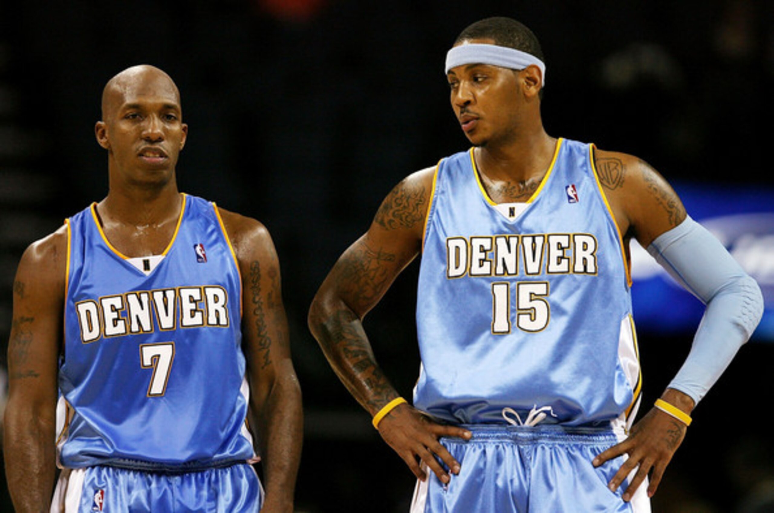 Chauncey Billups and Carmelo Anthony