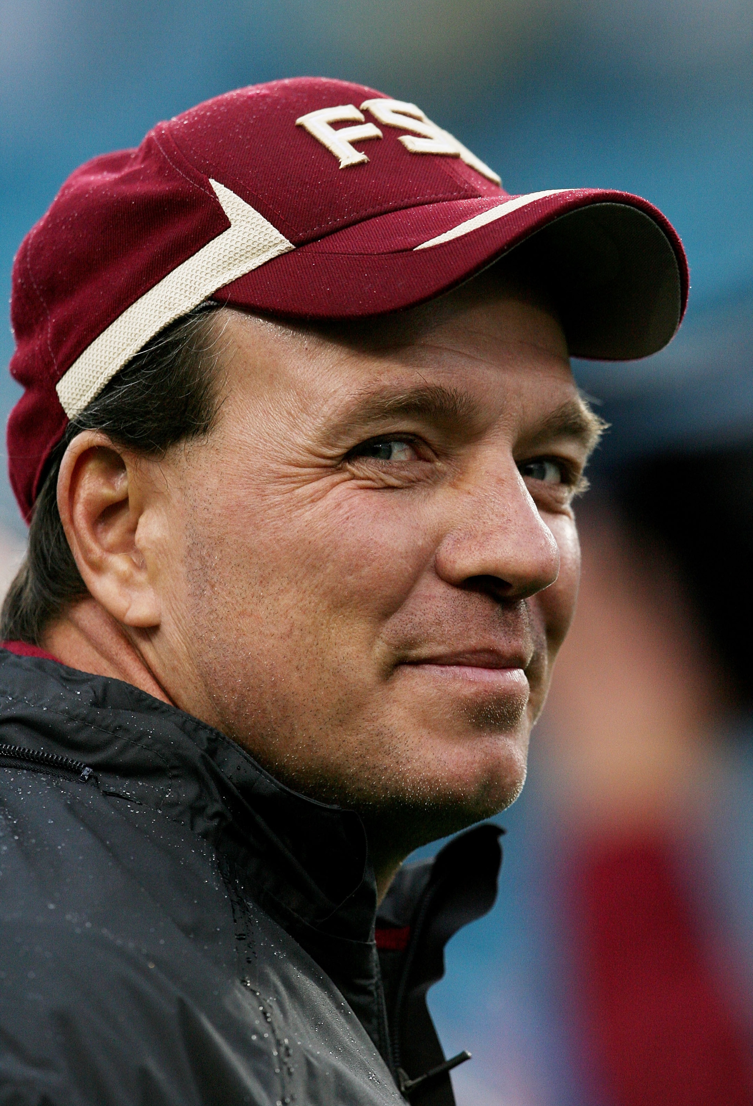 JACKSONVILLE, FL - JANUARY 01: Offensive coordinator and future head coach Jimbo Fisher of the Florida State Seminoles walks the sidelines while taking on the West Virginia Mountaineers during the Konica Minolta Gator Bowl on January 1, 2010 at Jacksonvi JACKSONVILLE, FL - JANUARY 01: Offensive coordinator and future head coach Jimbo Fisher of the Florida State Seminoles walks the sidelines while taking on the West Virginia Mountaineers during the Konica Minolta Gator Bowl on January 1, 2010 at Jacksonvi