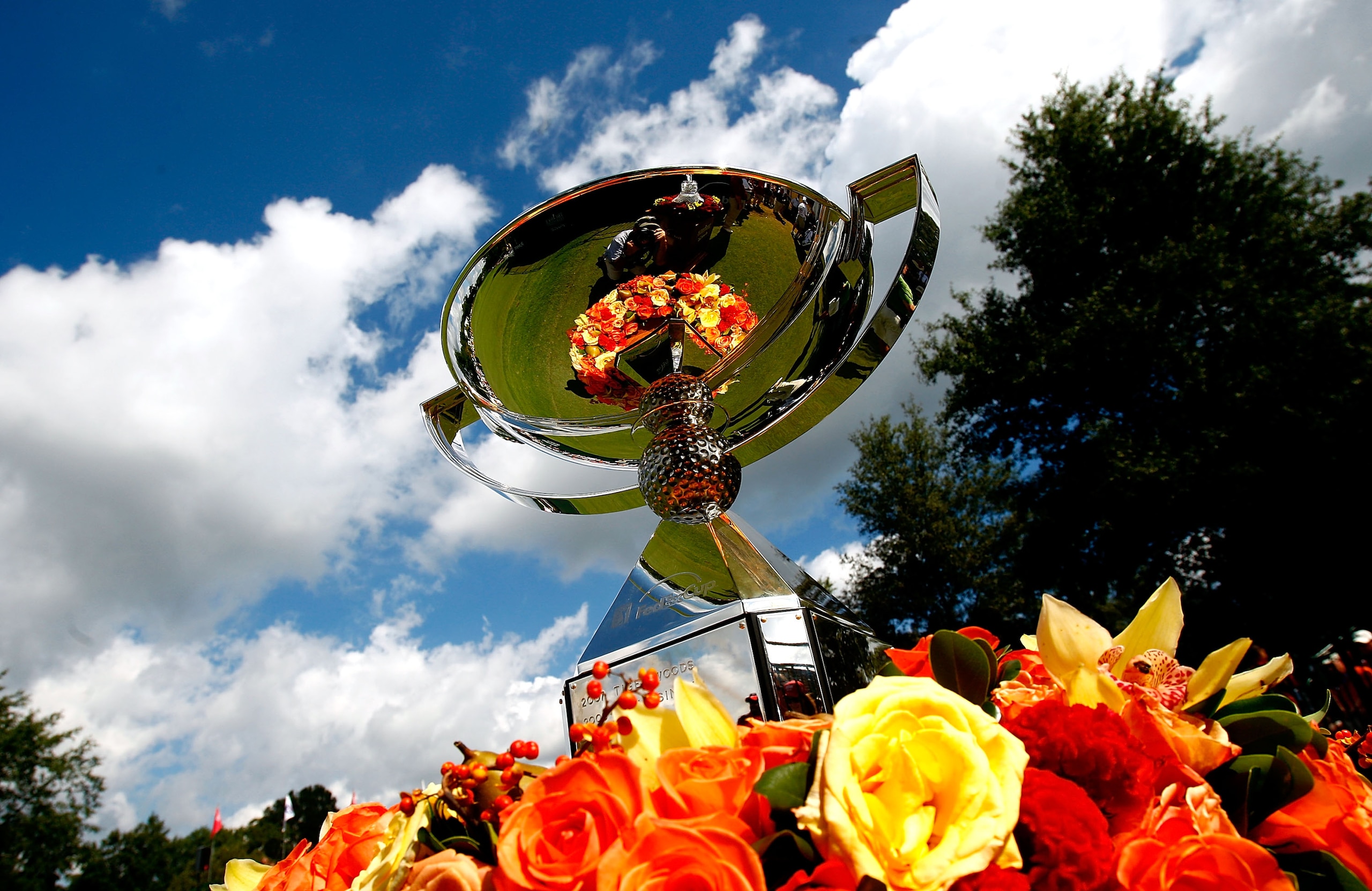 ATLANTA - SEPTEMBER 27:  The FedExCup is seen on the first tee during the final round of THE TOUR Championship presented by Coca-Cola, the final event of the PGA TOUR Playoffs for the FedExCup, at East Lake Golf Club on September 27, 2009 in Atlanta, Geor