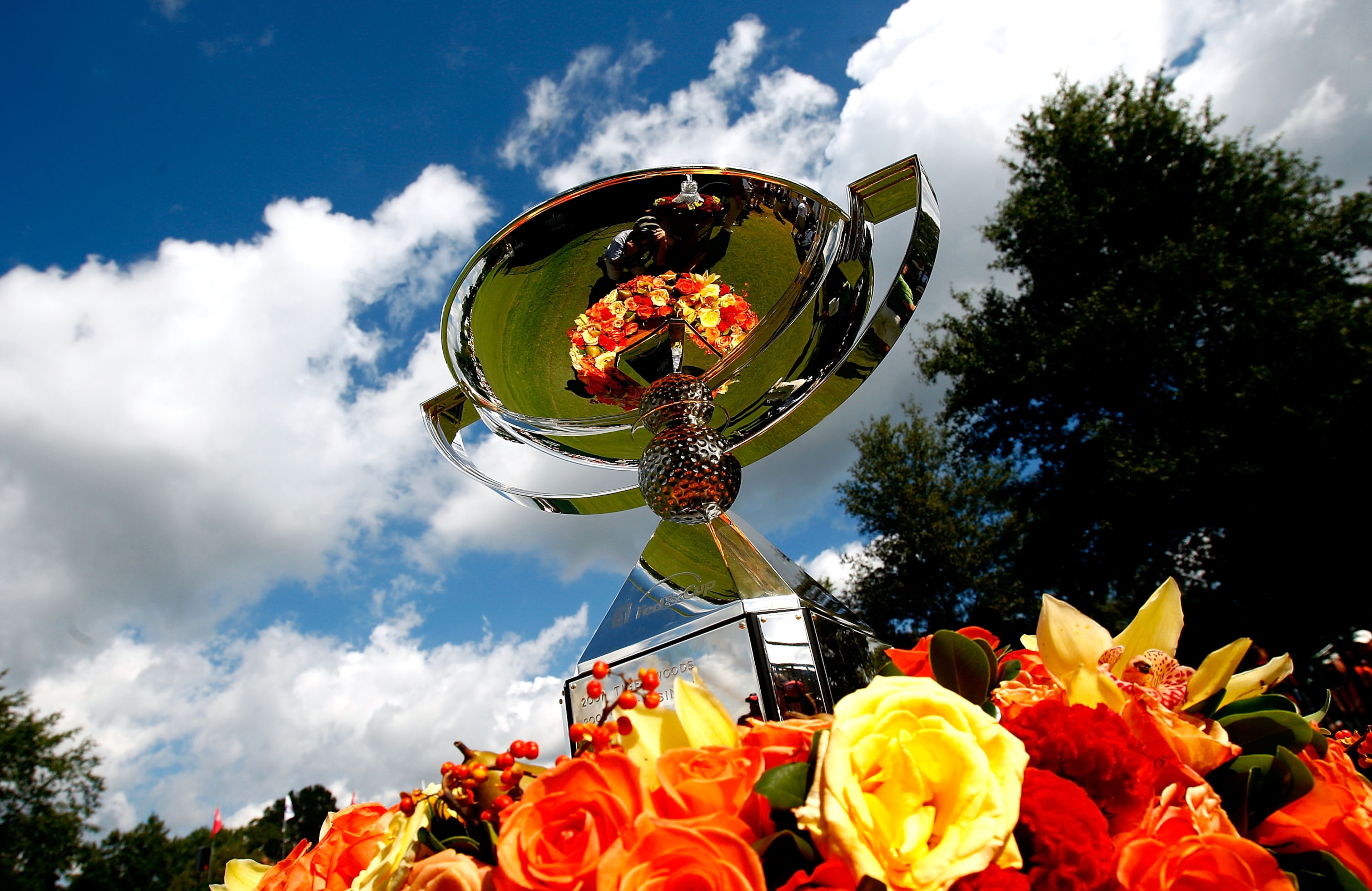 ATLANTA - SEPTEMBER 27:  The FedExCup is seen on the first tee during the final round of THE TOUR Championship presented by Coca-Cola, the final event of the PGA TOUR Playoffs for the FedExCup, at East Lake Golf Club on September 27, 2009 in Atlanta, Geor