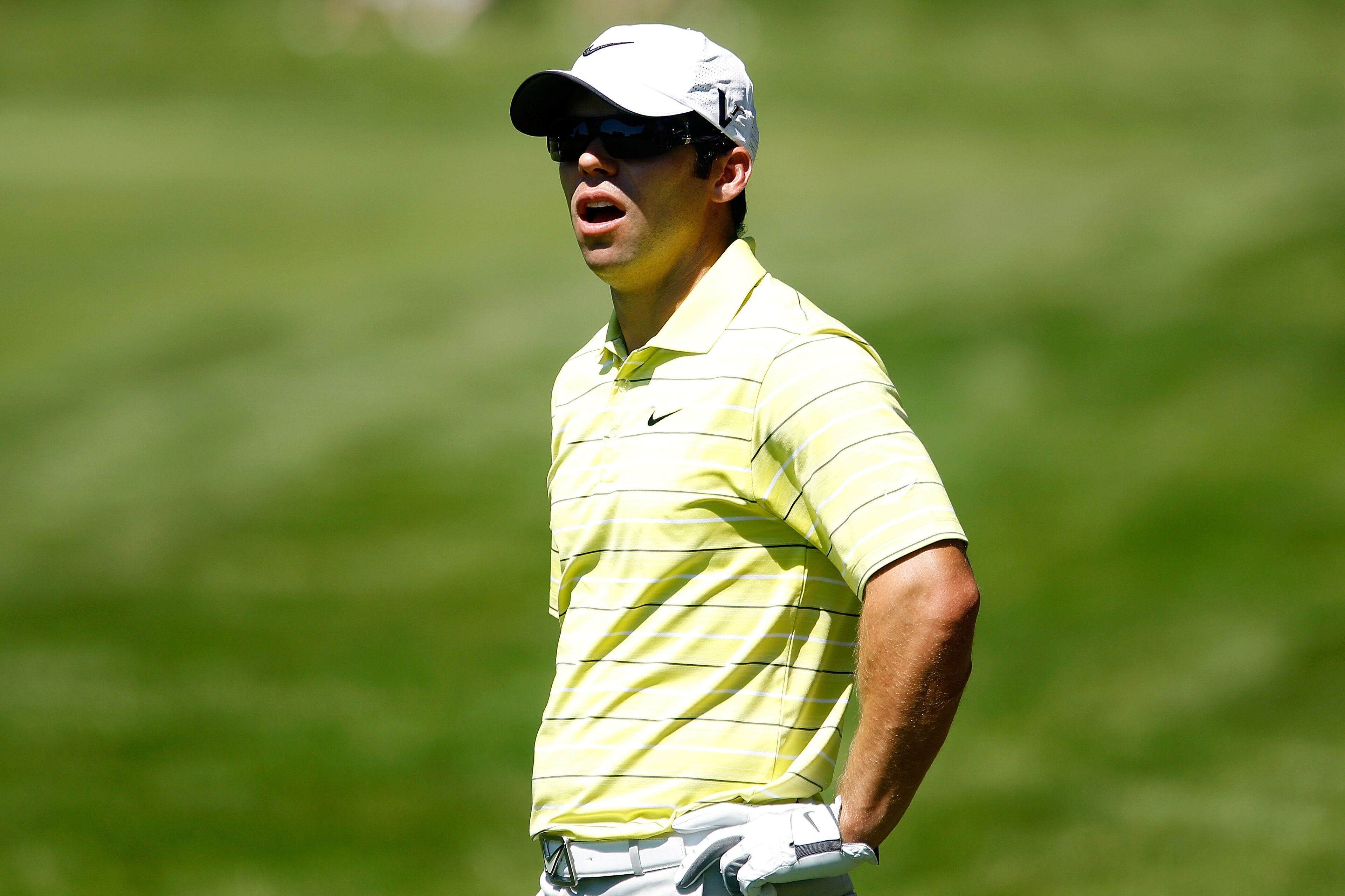 PARAMUS, NJ - AUGUST 29:  Paul Casey of England waits in the first fairway during the final round of The Barclays at the Ridgewood Country Club on August 29, 2010 in Paramus, New Jersey.  (Photo by Scott Halleran/Getty Images)