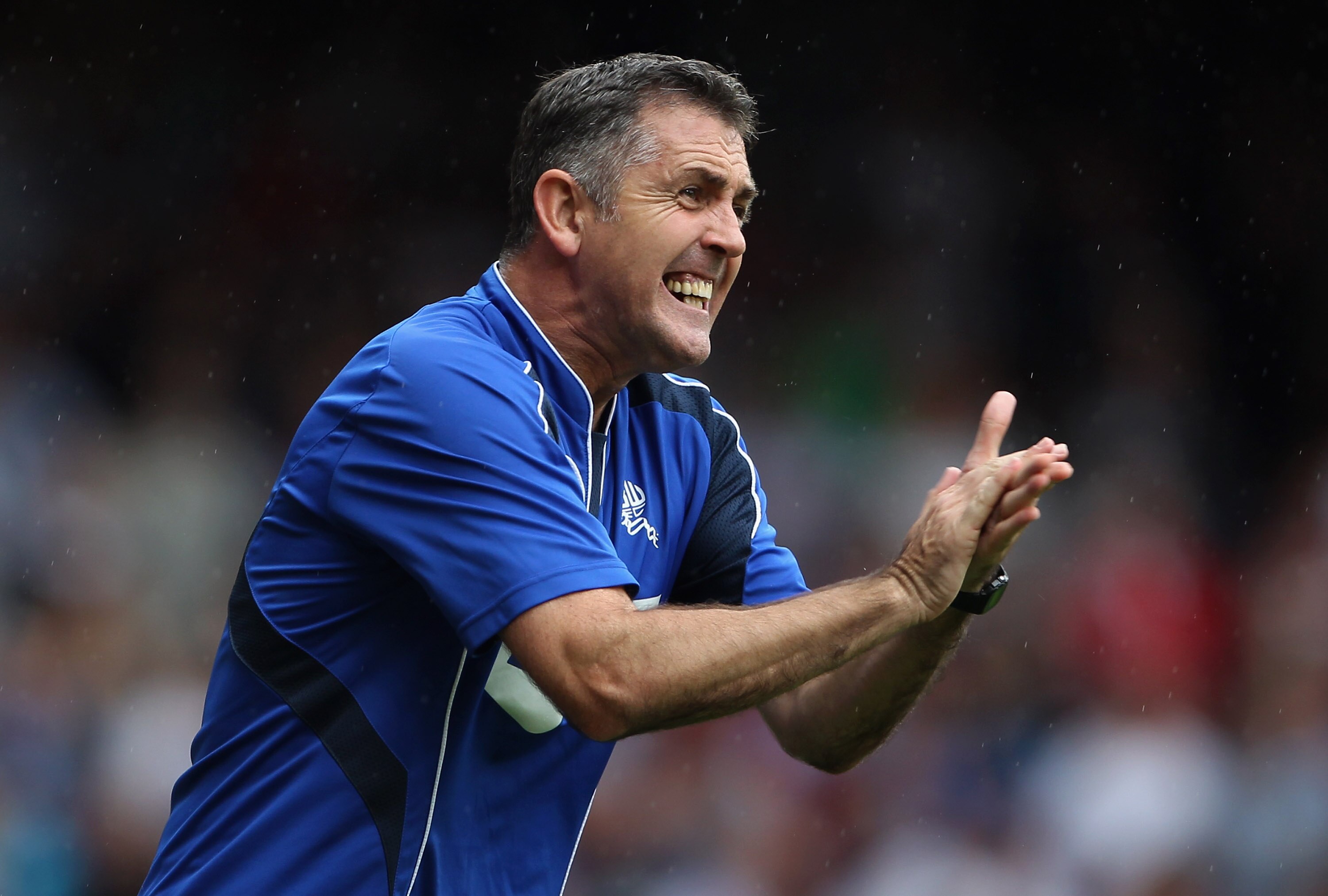LONDON, ENGLAND - AUGUST 21:  Bolton Wanderers manager Owen Coyle directs his team during the Barclays Premier League match between West Ham United and Bolton Wanderers at the Boleyn Ground on August 21, 2010 in London, England.  (Photo by Phil Cole/Getty