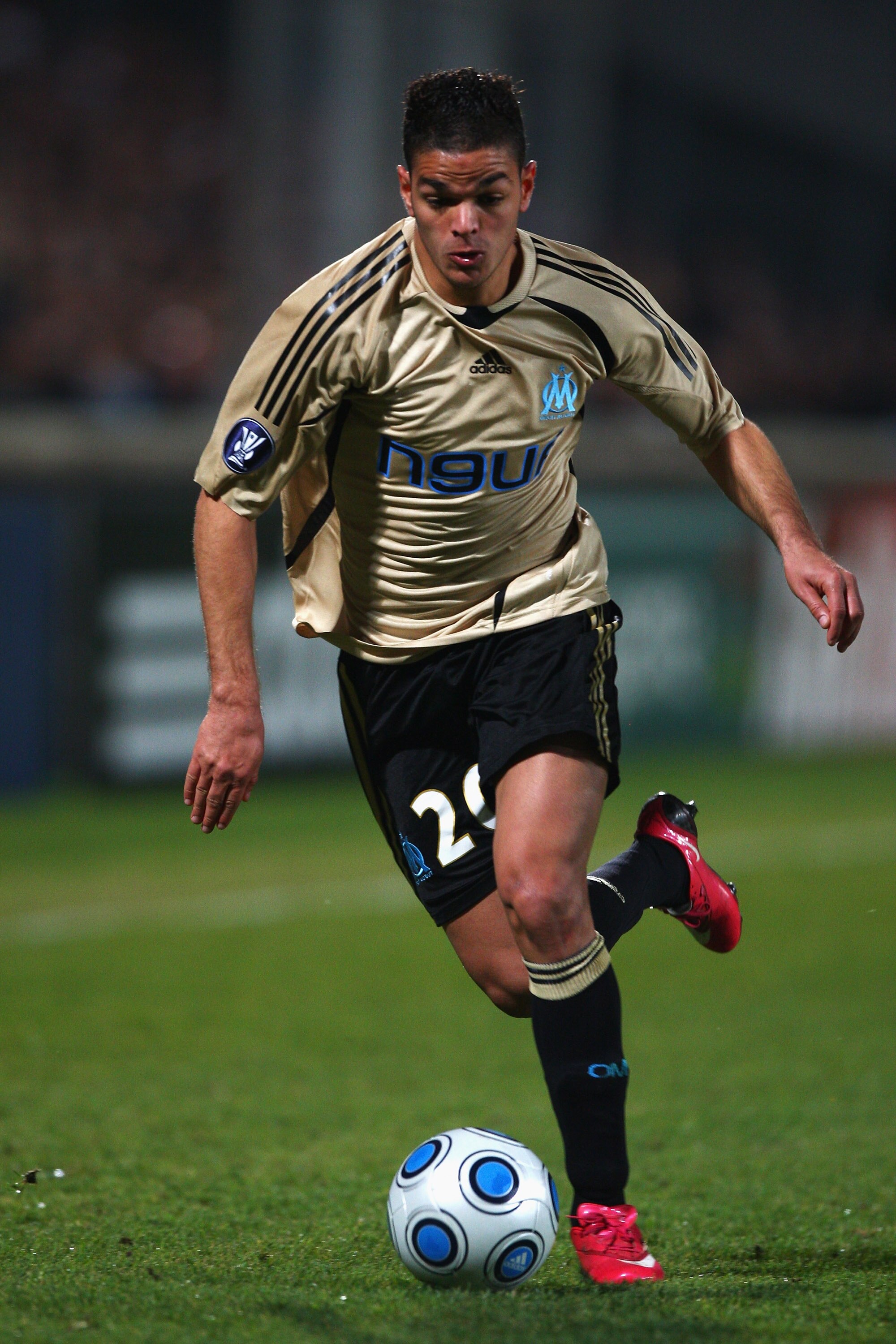 MARSEILLE, FRANCE - MARCH 12:  Hatem Ben Arfa of Marseille during the Uefa Cup last sixteen first leg match between Olympique Marseille and Ajax at the Stade Velodrome on March 12, 2009 in Marseille,France.  (Photo by Michael Steele/Getty Images)