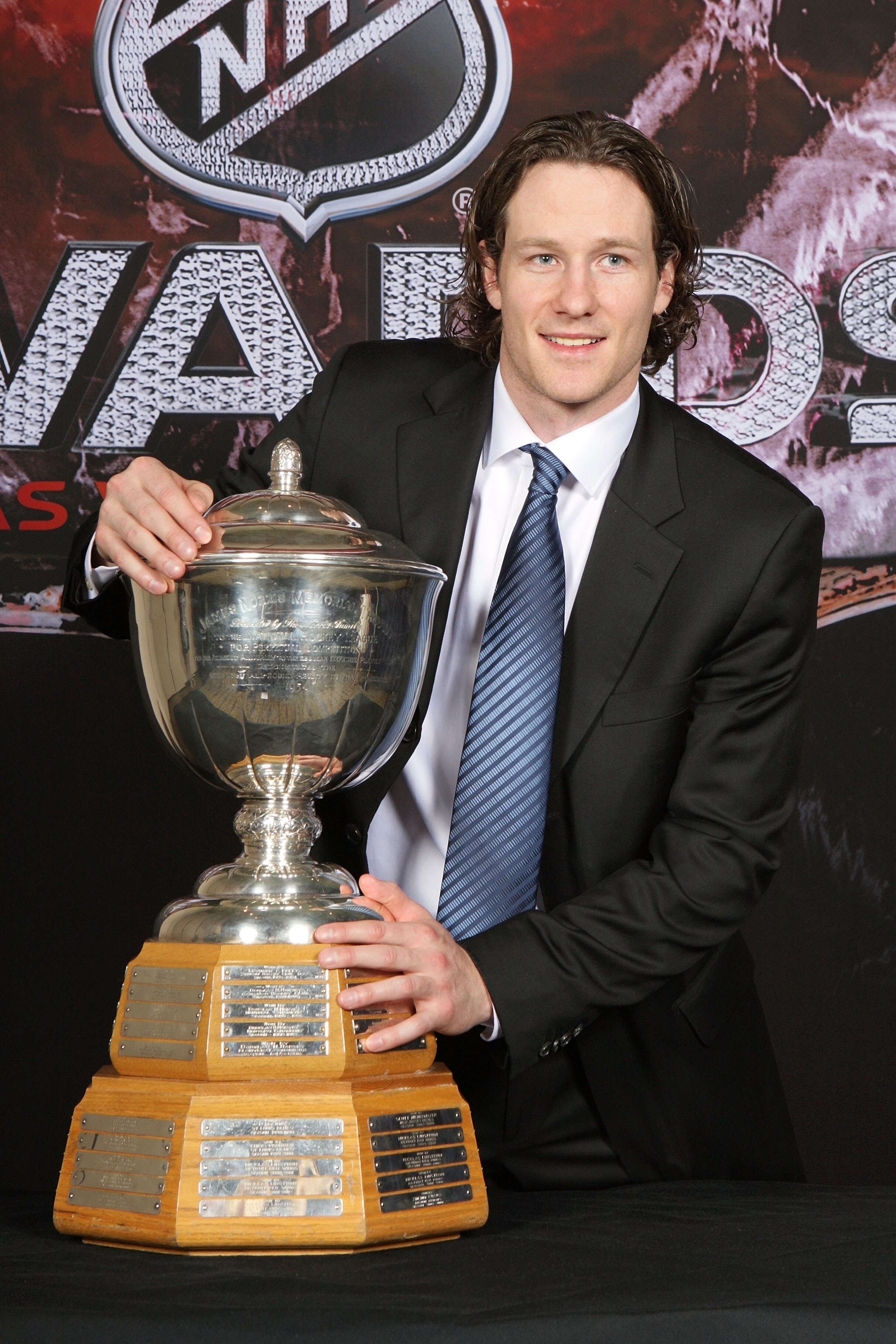 LAS VEGAS - JUNE 23:  Duncan Keith of the Chicago Blackhawks poses for a portrait with the James Norris Memorial Trophy during the 2010 NHL Awards at the Palms Casino Resort on June 23, 2010 in Las Vegas, Nevada.  (Photo by Bruce Bennett/Getty Images)