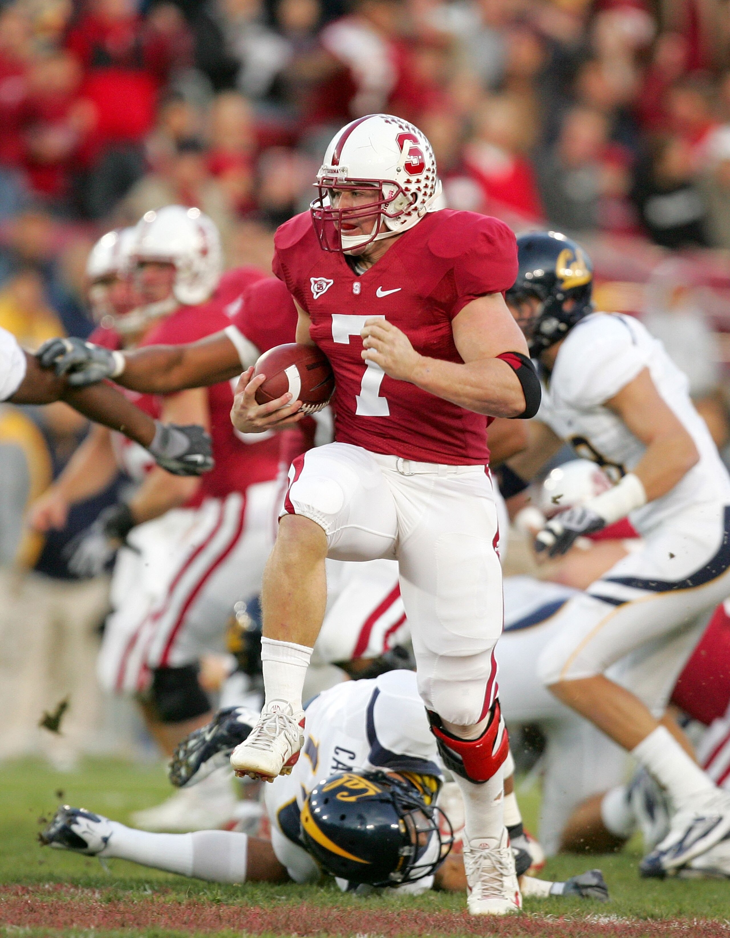PALO ALTO, CA - NOVEMBER 21: Toby Gerhart #7 of the Stanford Cardinal runs with the ball during their game against the California Bears at Stanford Stadium on November 21, 2009 in Palo Alto, California. (Photo by Ezra Shaw/Getty Images) PALO ALTO, CA - NOVEMBER 21: Toby Gerhart #7 of the Stanford Cardinal runs with the ball during their game against the California Bears at Stanford Stadium on November 21, 2009 in Palo Alto, California. (Photo by Ezra Shaw/Getty Images)