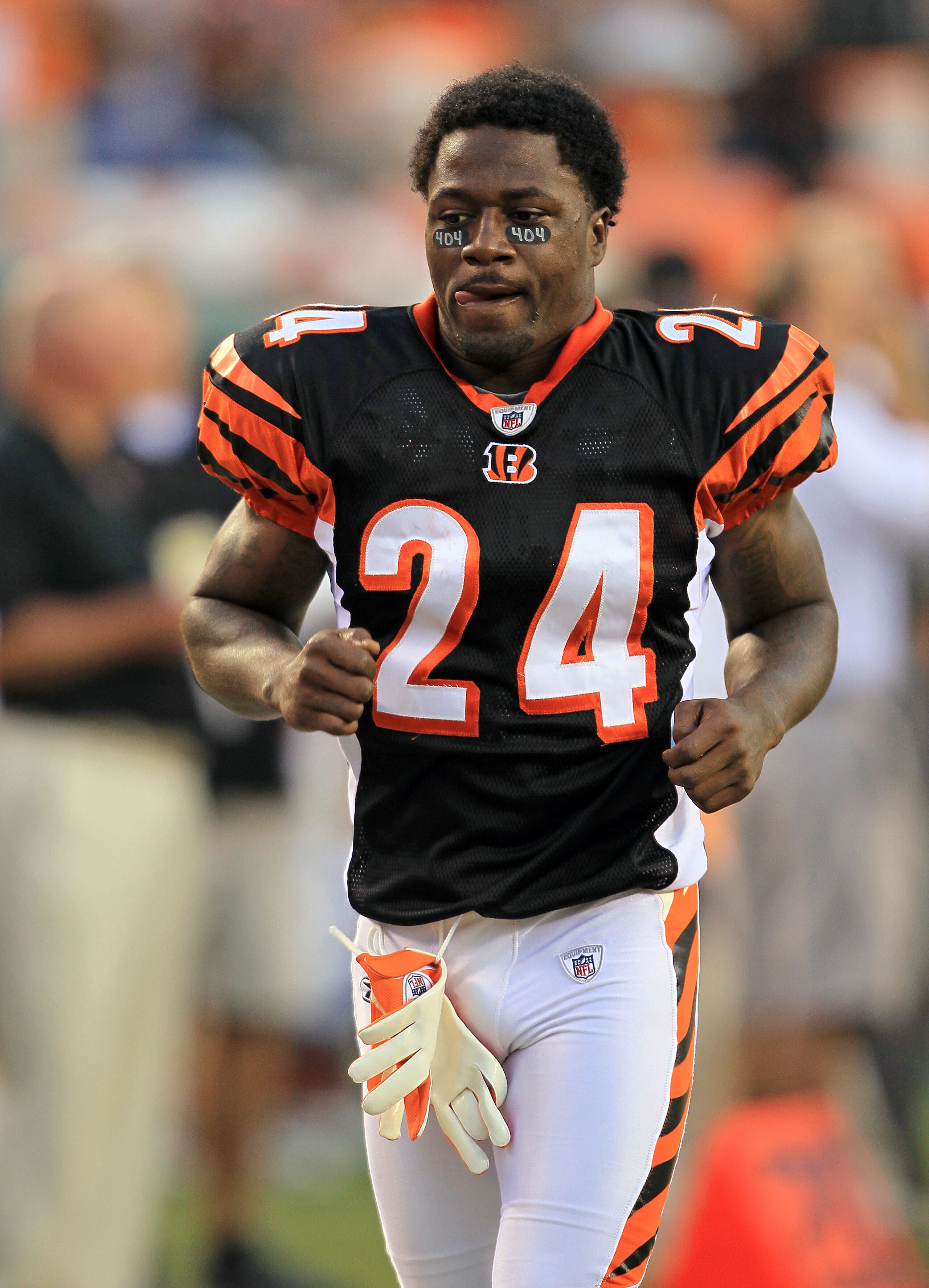 CINCINNATI - AUGUST 20:  Adam Jones #24 of the Cincinnati Bengals is pictured during the NFL preseason game against the Philadelphia Eagles at Paul Brown Stadium on August 20, 2010 in Cincinnati, Ohio.  (Photo by Andy Lyons/Getty Images)