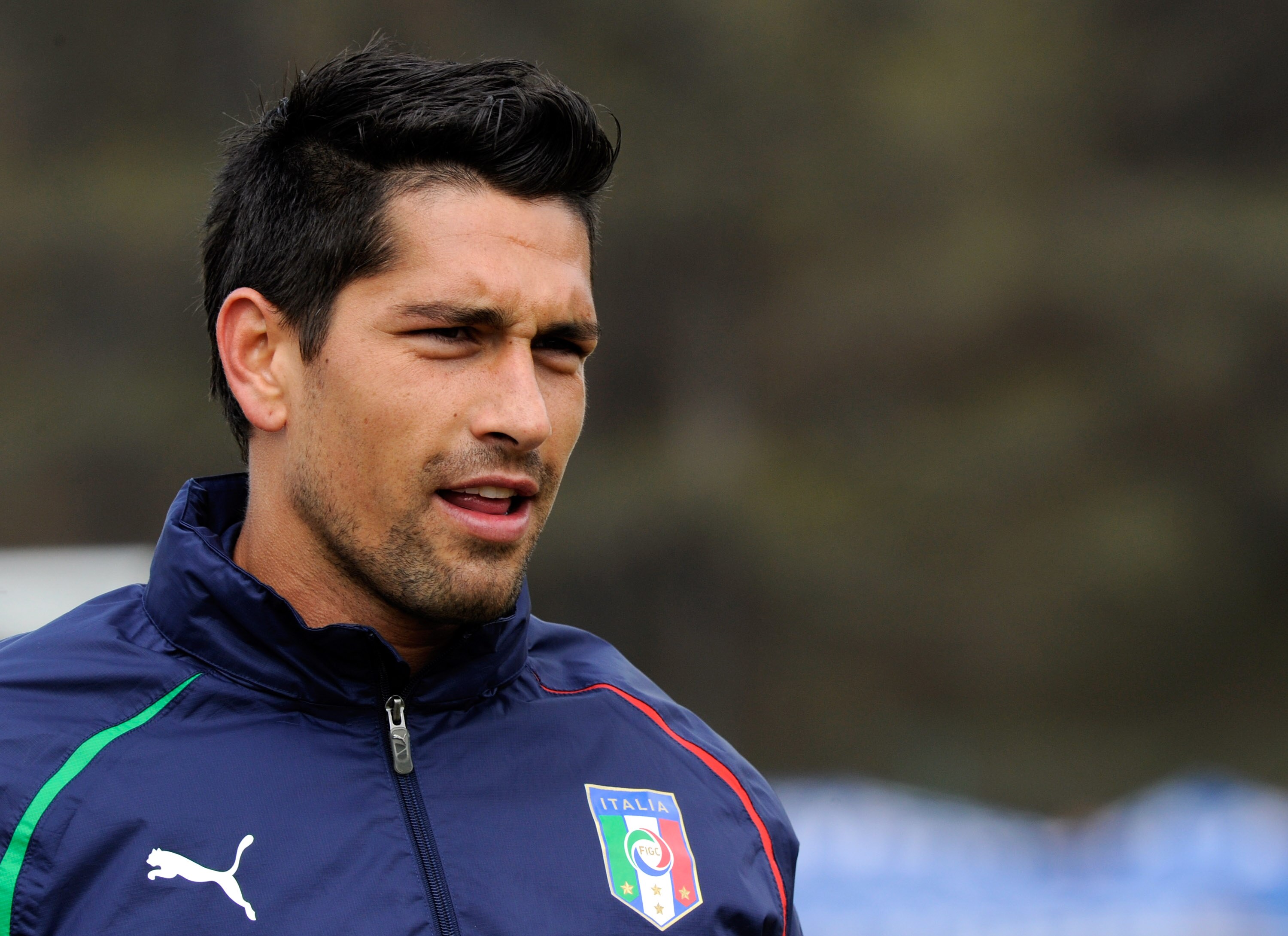 TURIN, ITALY - MAY 29:  Marco Borriello of Italy during the Training Session on May 29, 2010 in Sestriere near Turin, Italy.  (Photo by Claudio Villa/Getty Images)