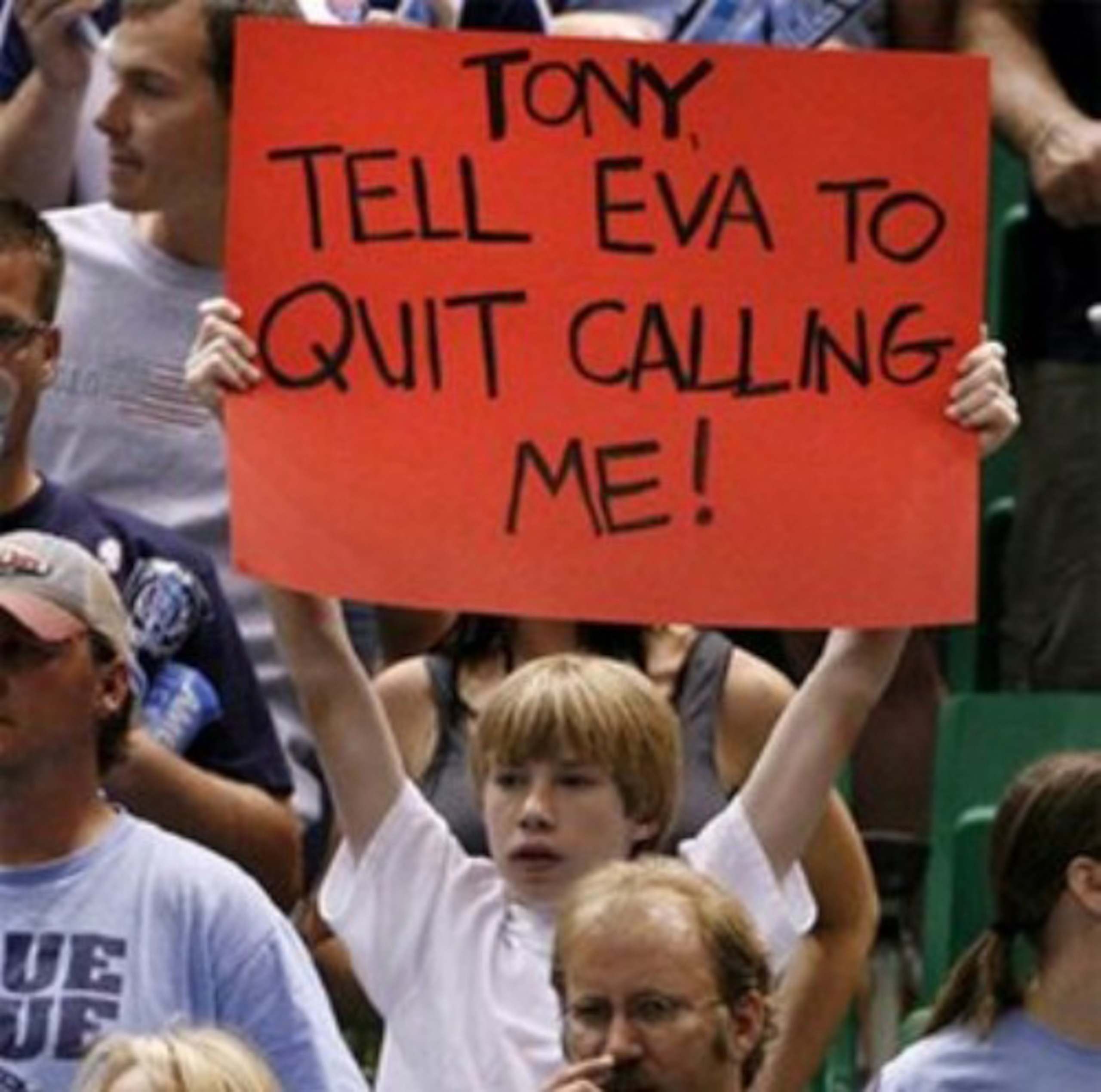 It's not the sign, it's the kid AND the sign.
