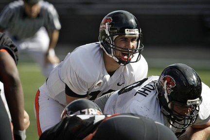 Katz under center at an OSU spring practice