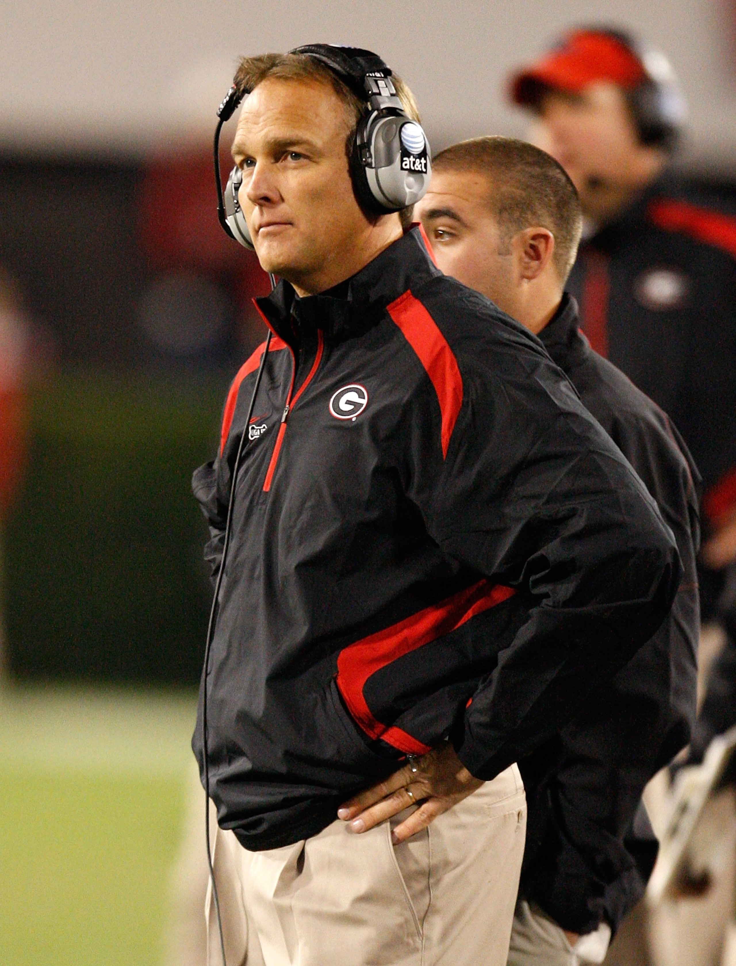 ATHENS, GA - NOVEMBER 21: Head coach Mark Richt of the Georgia Bulldogs against the Kentucky Wildcats at Sanford Stadium on November 21, 2009 in Athens, Georgia. (Photo by Kevin C. Cox/Getty Images) ATHENS, GA - NOVEMBER 21: Head coach Mark Richt of the Georgia Bulldogs against the Kentucky Wildcats at Sanford Stadium on November 21, 2009 in Athens, Georgia. (Photo by Kevin C. Cox/Getty Images)