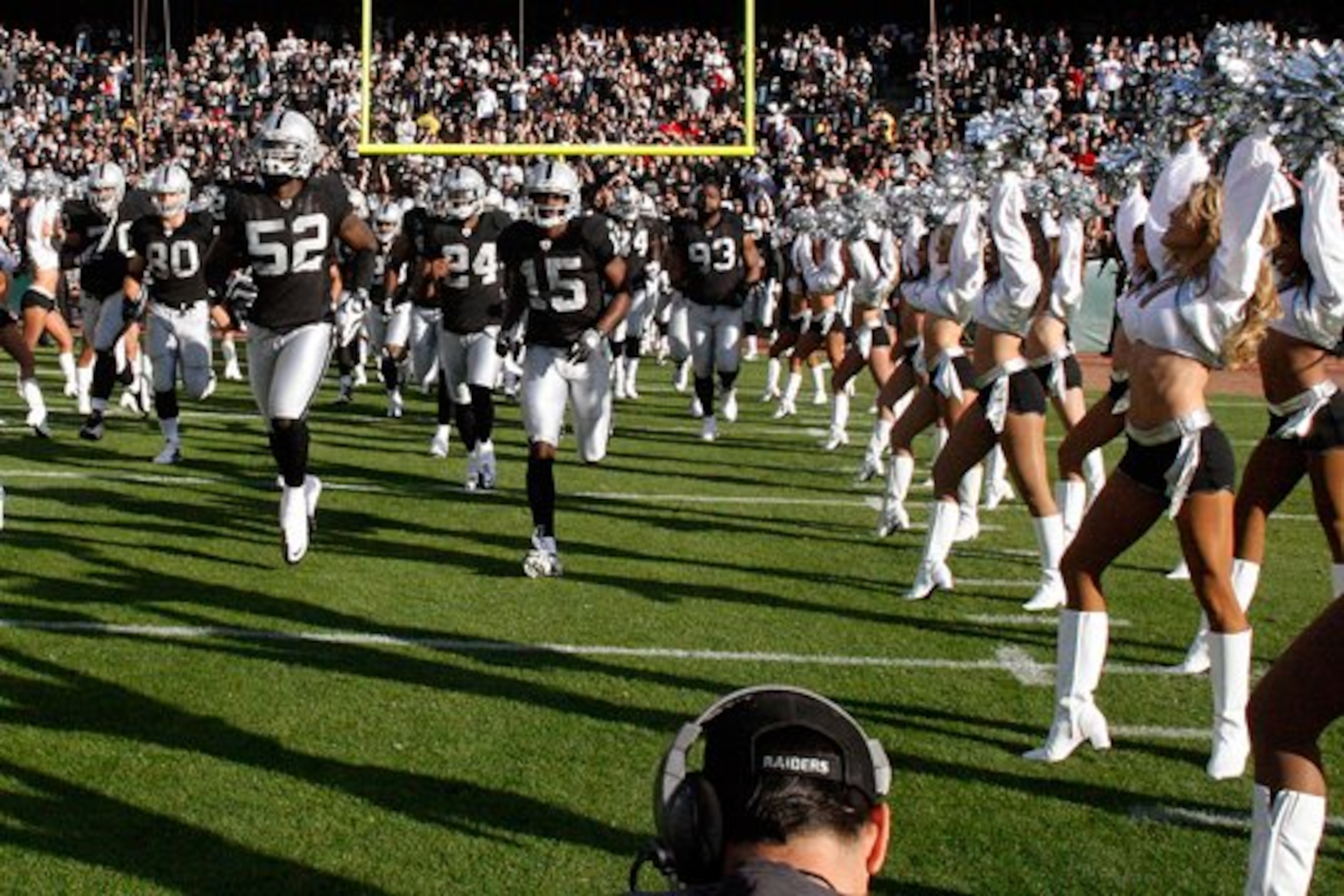 The Raiders taking the field.