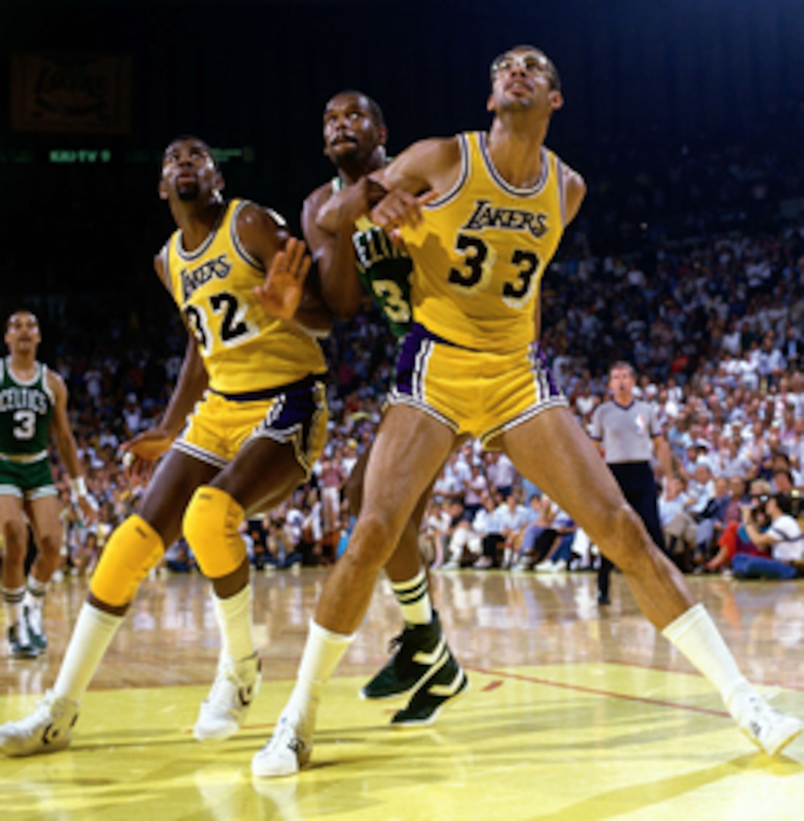 Magic Johnson and Kareem Abdul-Jabbar