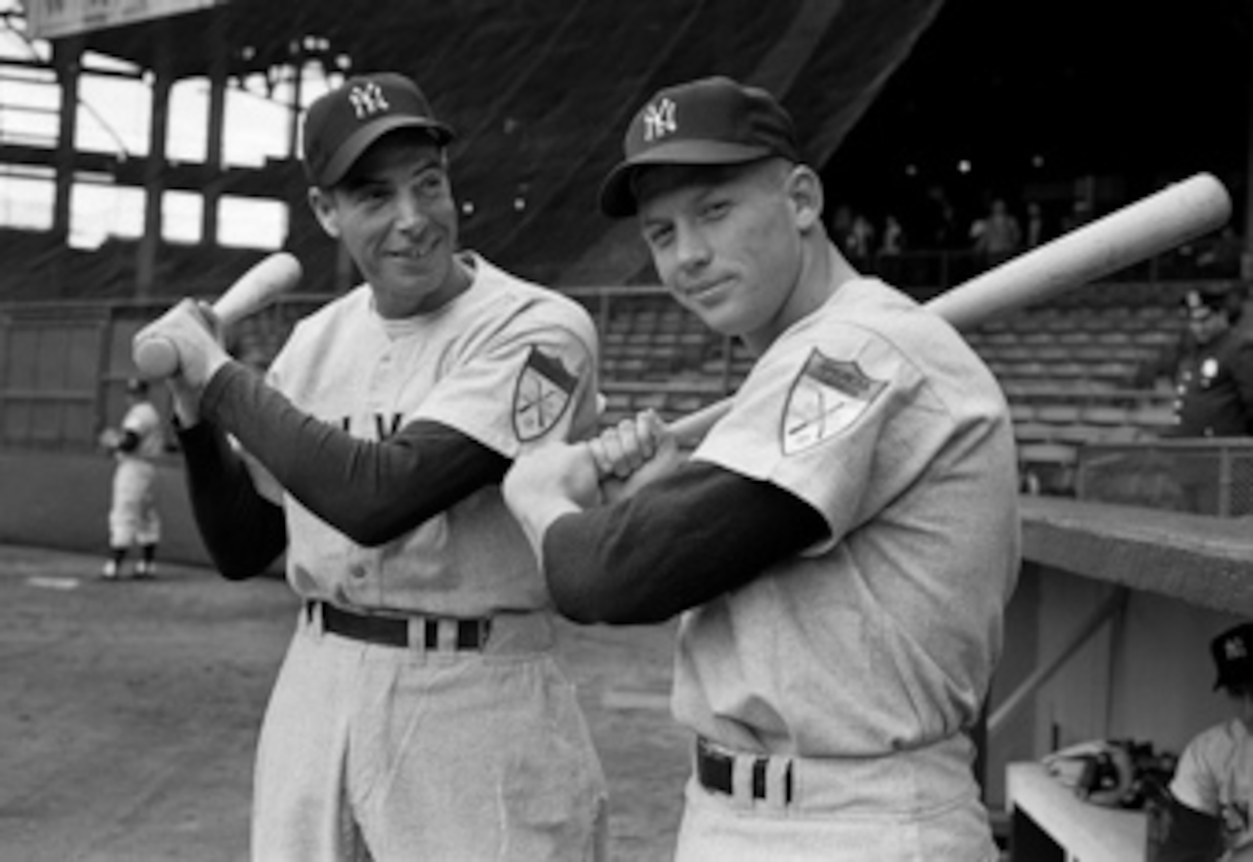 Joe DiMaggio and Mickey Mantle