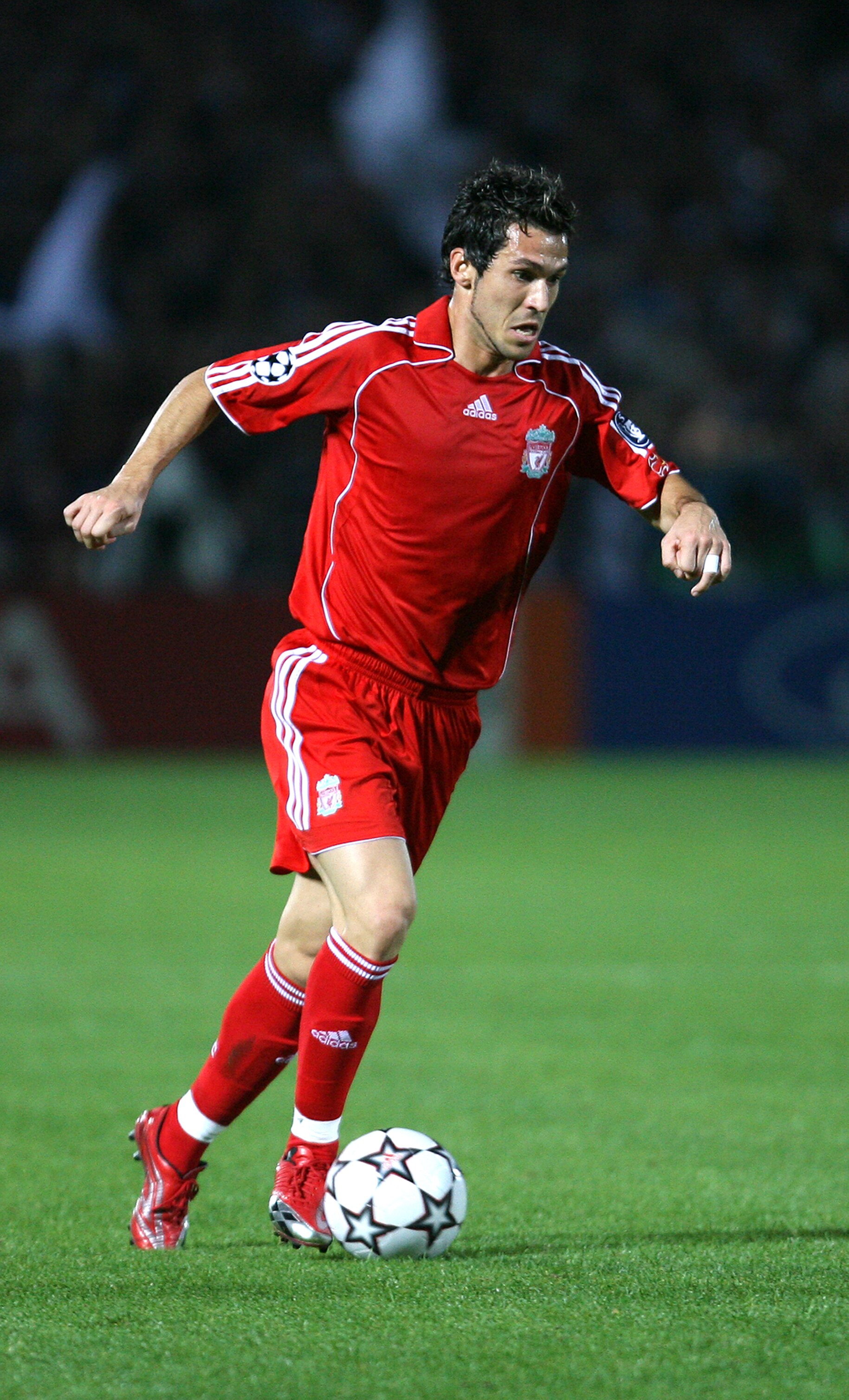 BORDEAUX, FRANCE - OCTOBER 18:  Luis Garcia of Liverpool in action  during the UEFA Champions League Group C match between Bordeaux and Liverpool at the Jacques Chaban Delmas stadium on October 18, 2006 in Bordeaux, France.  (Photo by Clive Brunskill/Gett