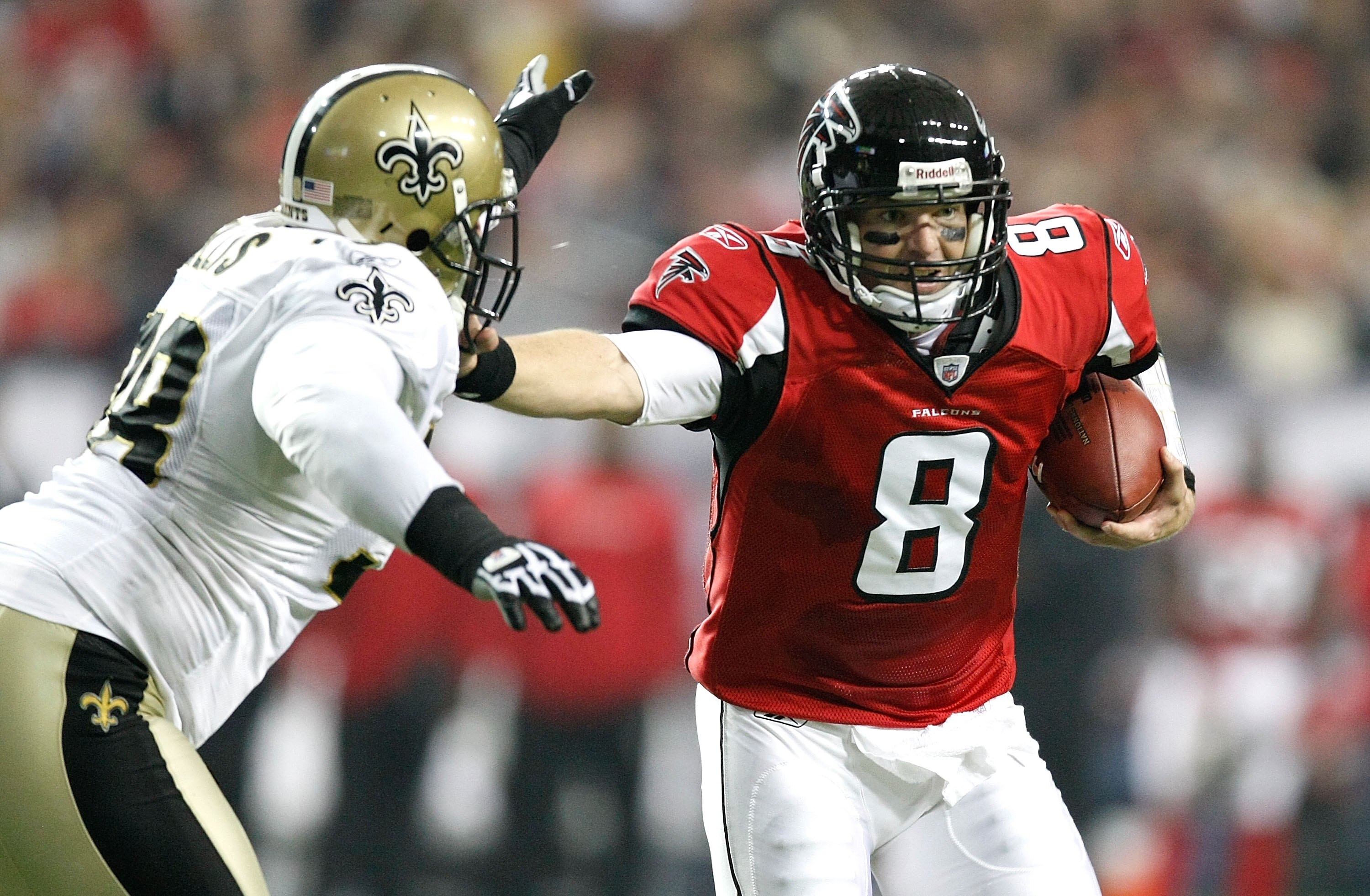 ATLANTA - DECEMBER 13: Sedrick Ellis #98 of the New Orleans Saints tackles quarterback Chris Redman #8 of the Atlanta Falcons at Georgia Dome on December 13, 2009 in Atlanta, Georgia. (Photo by Kevin C. Cox/Getty Images) ATLANTA - DECEMBER 13: Sedrick Ellis #98 of the New Orleans Saints tackles quarterback Chris Redman #8 of the Atlanta Falcons at Georgia Dome on December 13, 2009 in Atlanta, Georgia. (Photo by Kevin C. Cox/Getty Images)