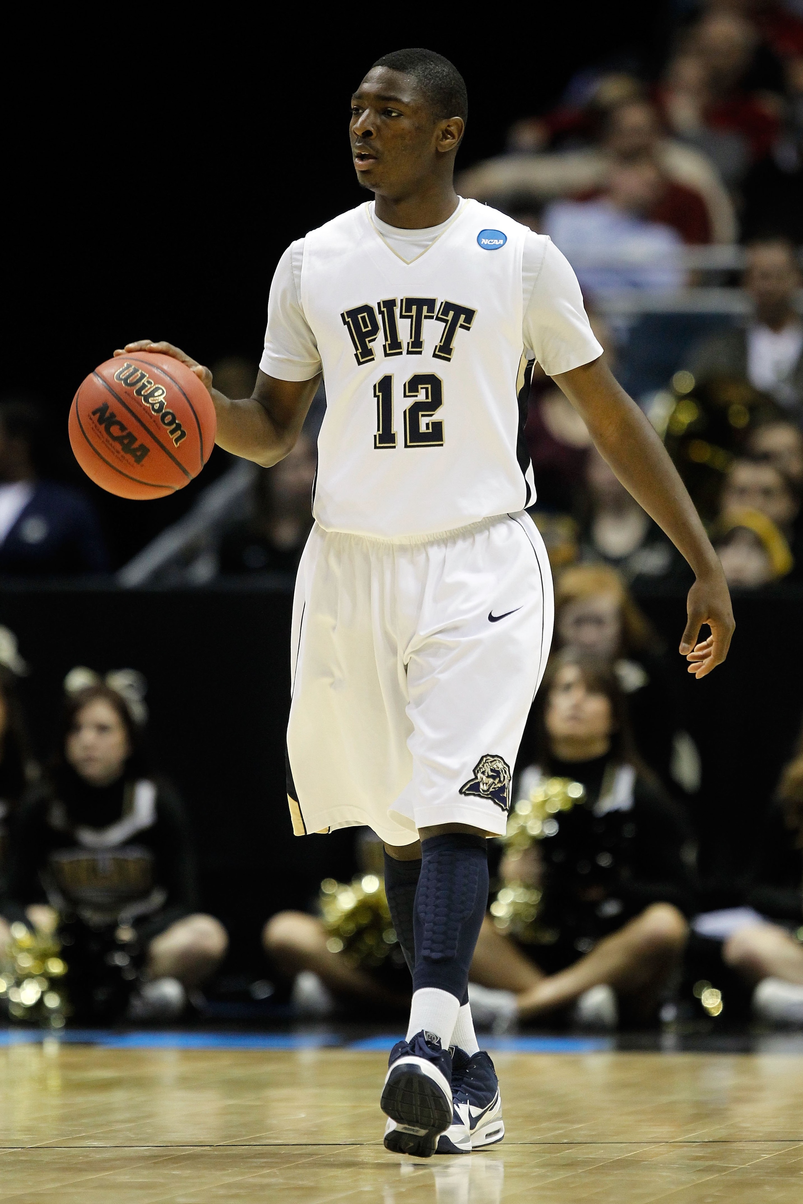 MILWAUKEE - MARCH 19:  Ashton Gibbs #12 of the Pittsburgh Panthers moves the ball while taking on the Oakland Golden Grizzlies during the first round of the 2010 NCAA men's basketball tournament at the Bradley Center on March 19, 2010 in Milwaukee, Wiscon