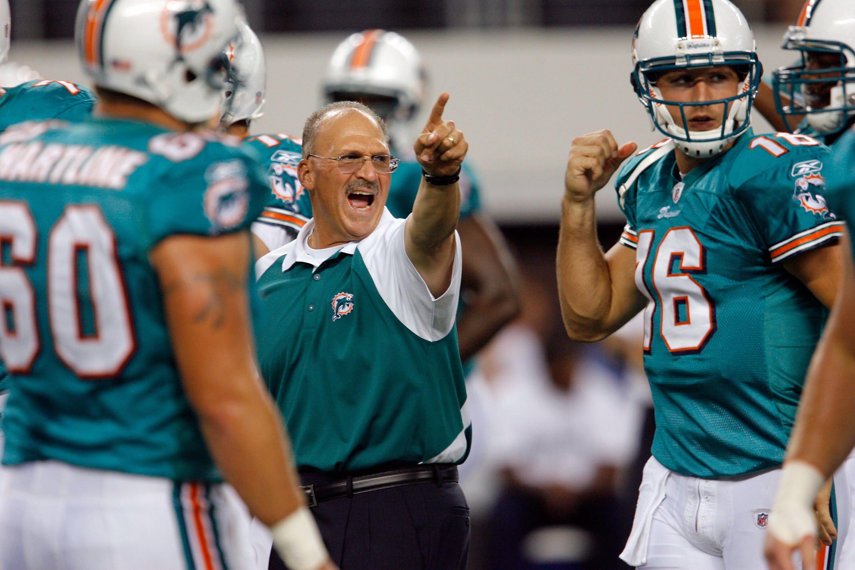ARLINGTON, TX - SEPTEMBER 02: Miami Dophins head coach Tony Sparano prepares his team to take on the Dallas Cowboys at Cowboys Stadium on September 2, 2010 in Arlington, Texas. (Photo by Tom Pennington/Getty Images)