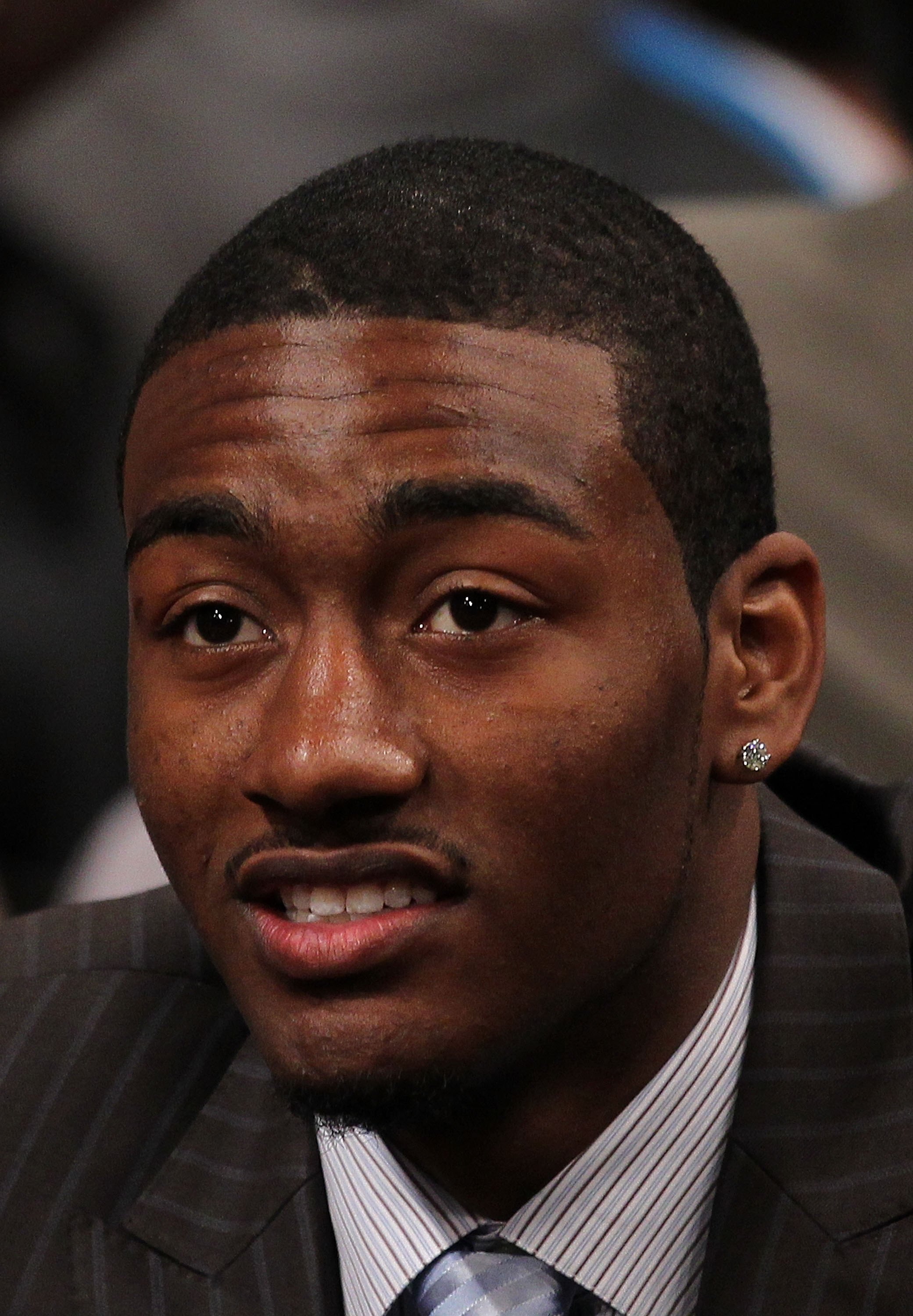 NEW YORK - JUNE 24:  John Wall of Kentucky waits to be drafted as the first overall pick in the NBA Draft by The Washington Wizards at Madison Square Garden on June 24, 2010 in New York, New York.  (Photo by Al Bello/Getty Images)