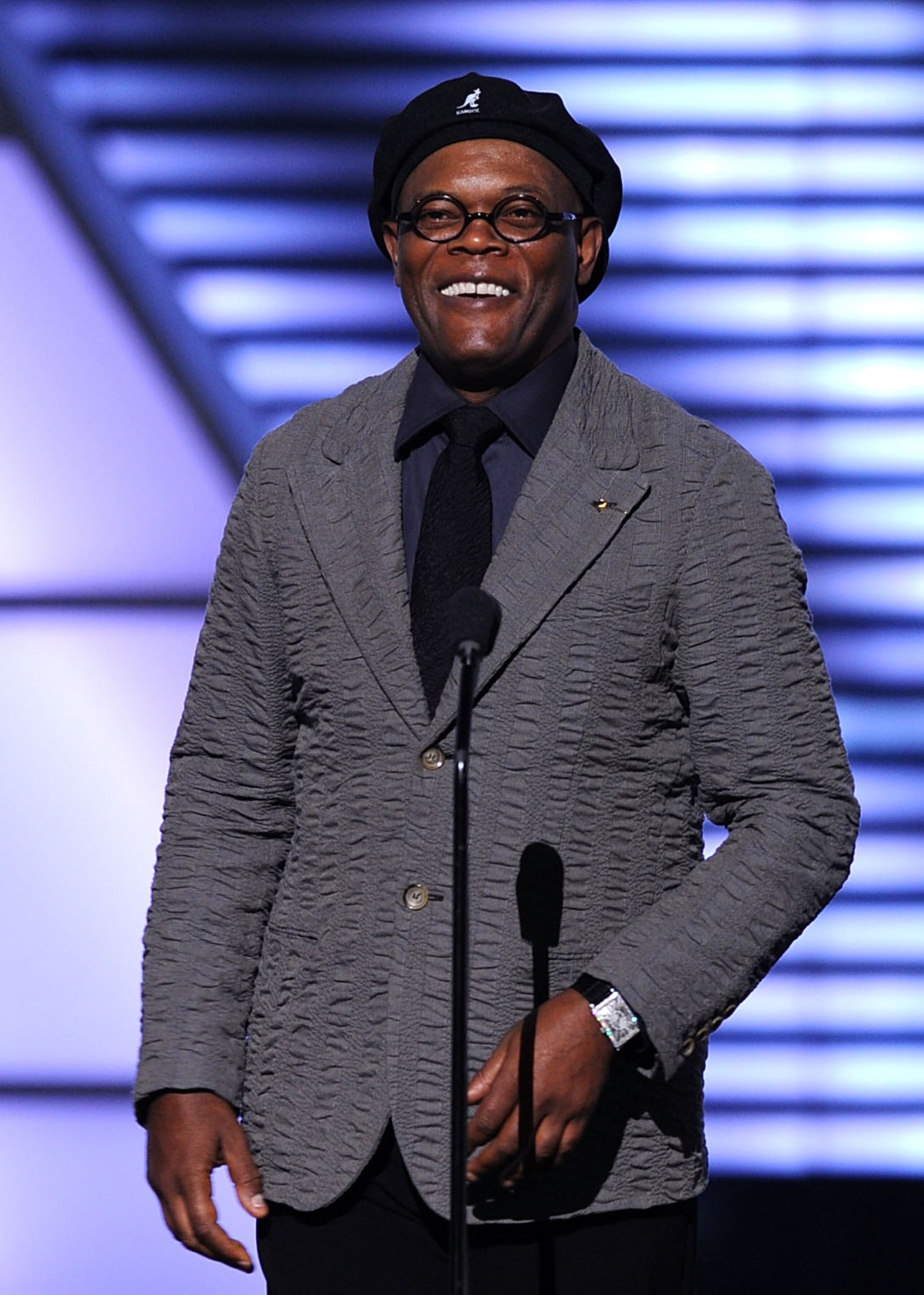 LOS ANGELES, CA - JULY 14: Actor Samuel L. Jackson speaks onstage during the 2010 ESPY Awards at Nokia Theatre L.A. Live on July 14, 2010 in Los Angeles, California. (Photo by Kevin Winter/Getty Images) LOS ANGELES, CA - JULY 14: Actor Samuel L. Jackson speaks onstage during the 2010 ESPY Awards at Nokia Theatre L.A. Live on July 14, 2010 in Los Angeles, California. (Photo by Kevin Winter/Getty Images)