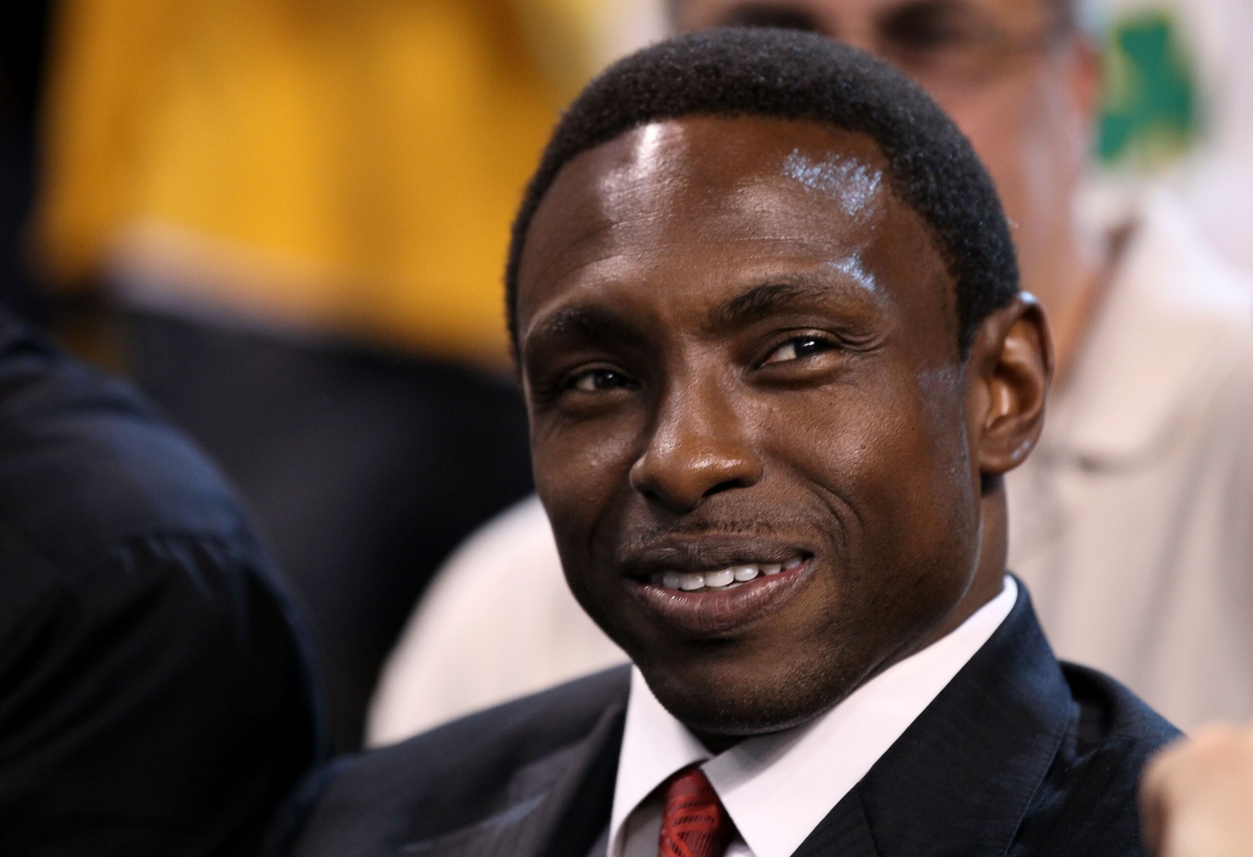BOSTON - JUNE 13: New head coach of the New Jersey Nets Avery Johnson attends Game Five of the 2010 NBA Finals between the Los Angeles Lakers and the Boston Celtics on June 13, 2010 at TD Garden in Boston, Massachusetts. NOTE TO USER: User expressly ackn BOSTON - JUNE 13: New head coach of the New Jersey Nets Avery Johnson attends Game Five of the 2010 NBA Finals between the Los Angeles Lakers and the Boston Celtics on June 13, 2010 at TD Garden in Boston, Massachusetts. NOTE TO USER: User expressly ackn