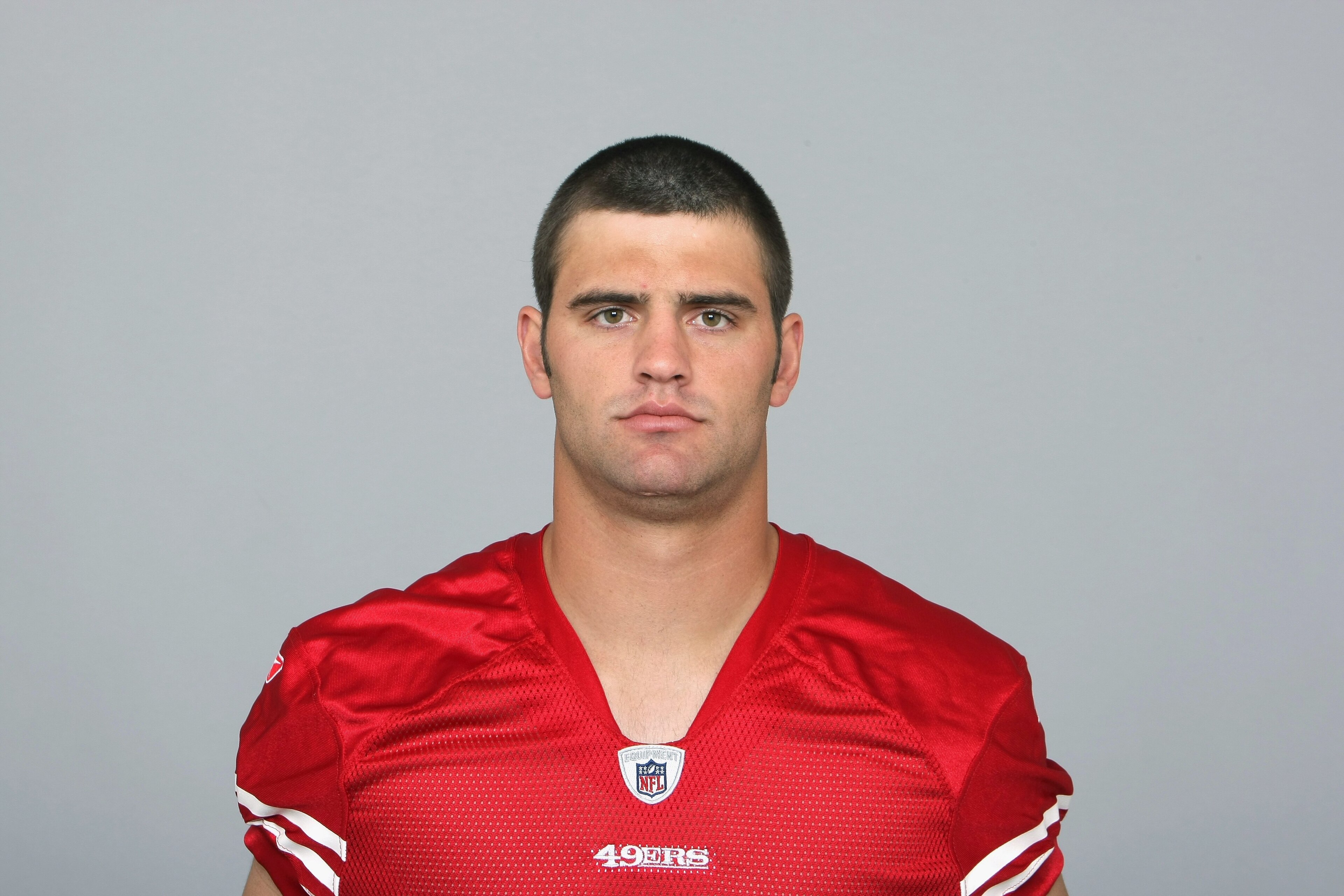SAN FRANCISCO - 2009:  Joe Jon Finley of the San Francisco 49ers poses for his 2009 NFL headshot at photo day in San Francisco, California.  (Photo by NFL Photos)