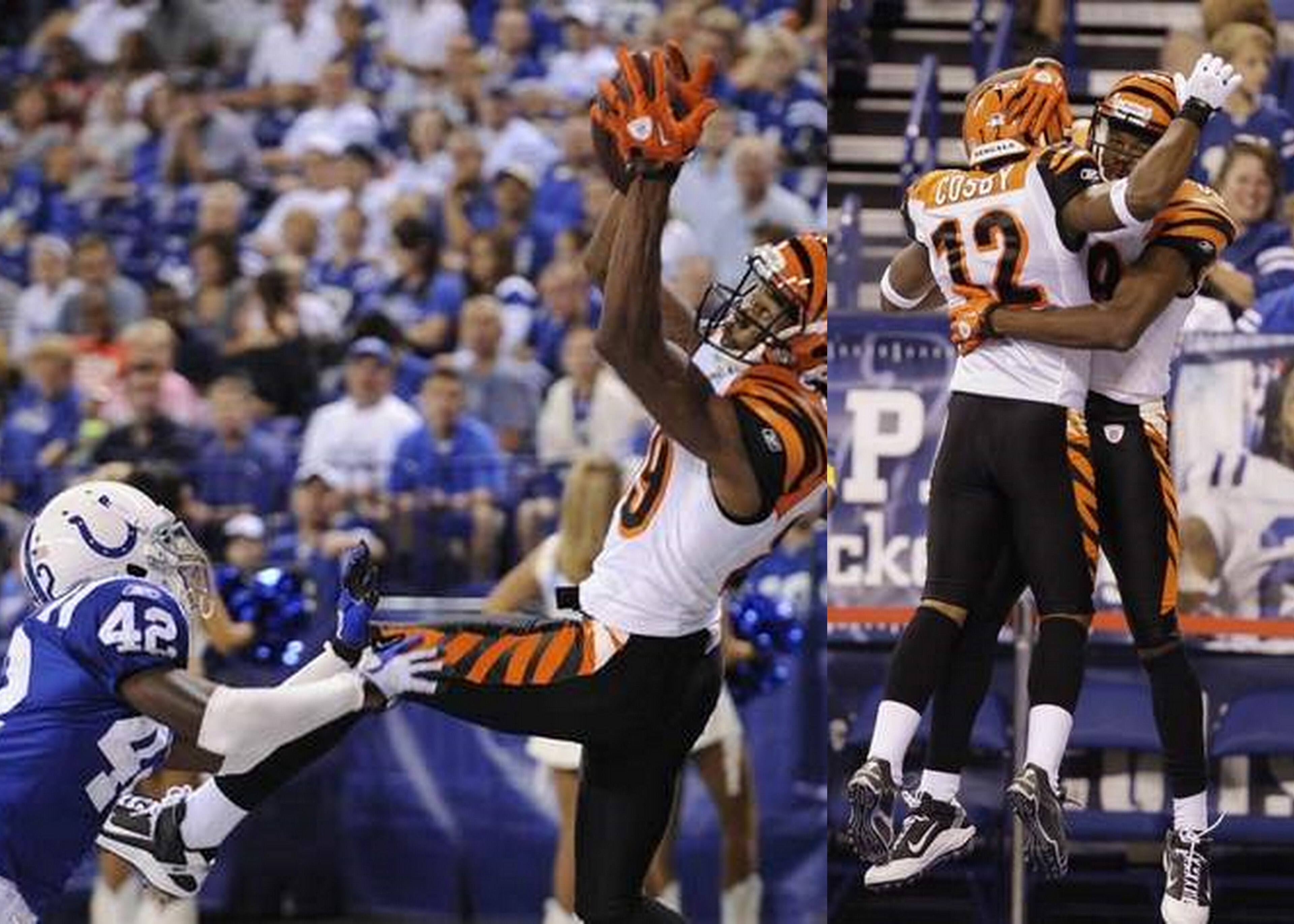 Jerome Simpson Scores on Colts