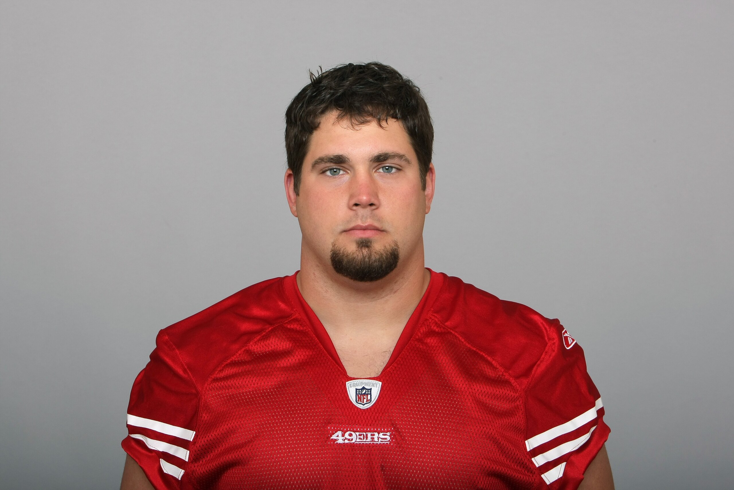 SAN FRANCISCO - 2009:  Cody Wallace of the San Francisco 49ers poses for his 2009 NFL headshot at photo day in San Francisco, California.  (Photo by NFL Photos)