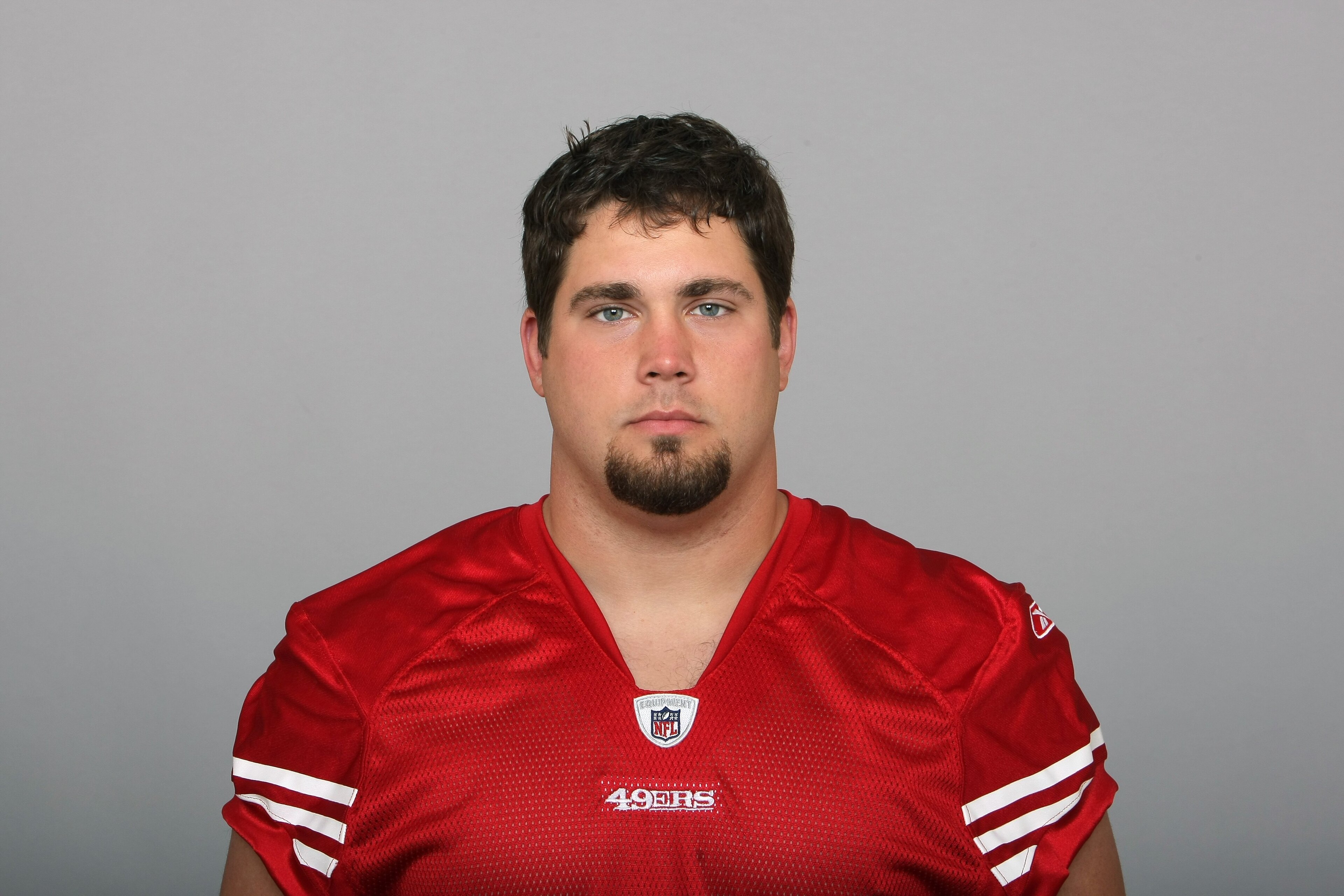 SAN FRANCISCO - 2009:  Cody Wallace of the San Francisco 49ers poses for his 2009 NFL headshot at photo day in San Francisco, California.  (Photo by NFL Photos)