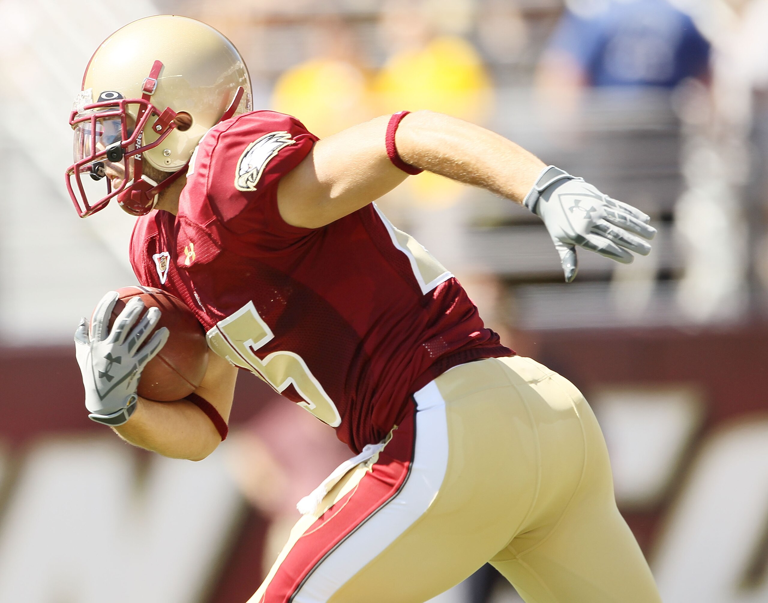 CHESTNUT HILL, MA - SEPTEMBER 04:  Chris Fox #25 of the Boston College Eagles carries the ball in the first quarter against the Weber State Wildcats on September 4, 2010 at Alumni Stadium in Chestnut Hill, Massachusetts.  (Photo by Elsa/Getty Images)