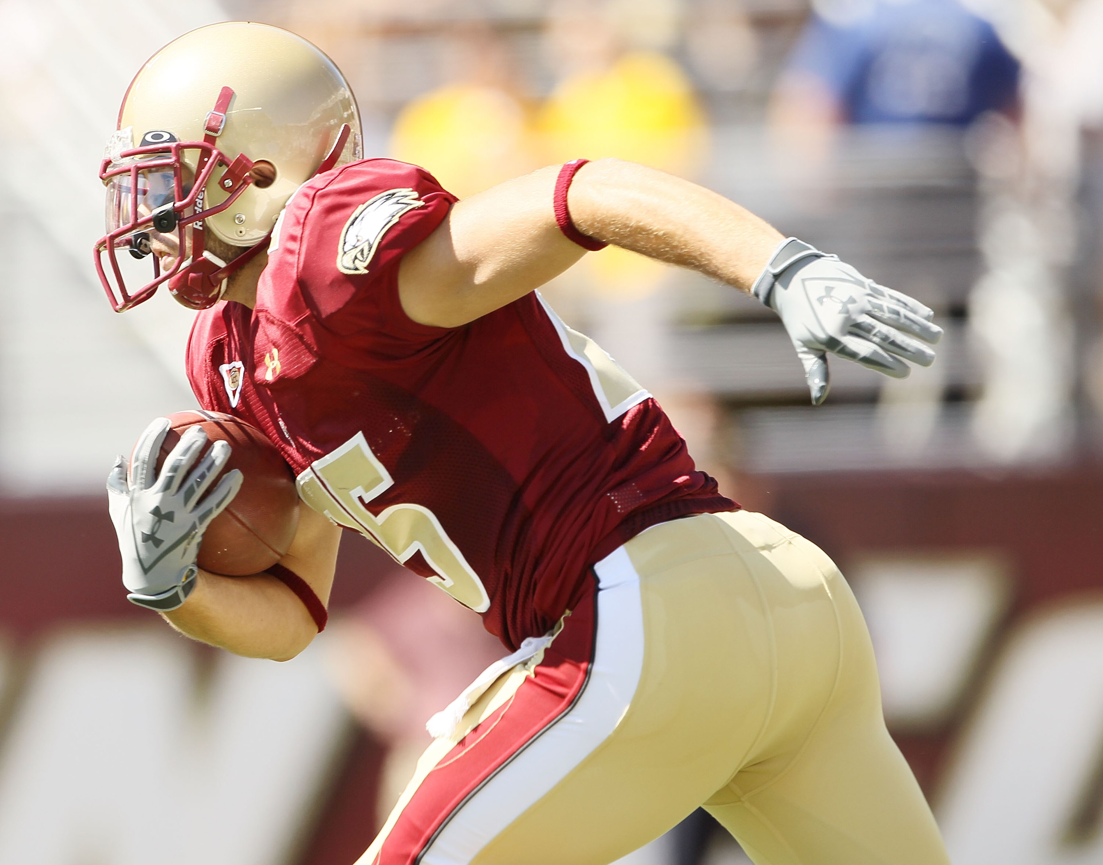 CHESTNUT HILL, MA - SEPTEMBER 04:  Chris Fox #25 of the Boston College Eagles carries the ball in the first quarter against the Weber State Wildcats on September 4, 2010 at Alumni Stadium in Chestnut Hill, Massachusetts.  (Photo by Elsa/Getty Images)